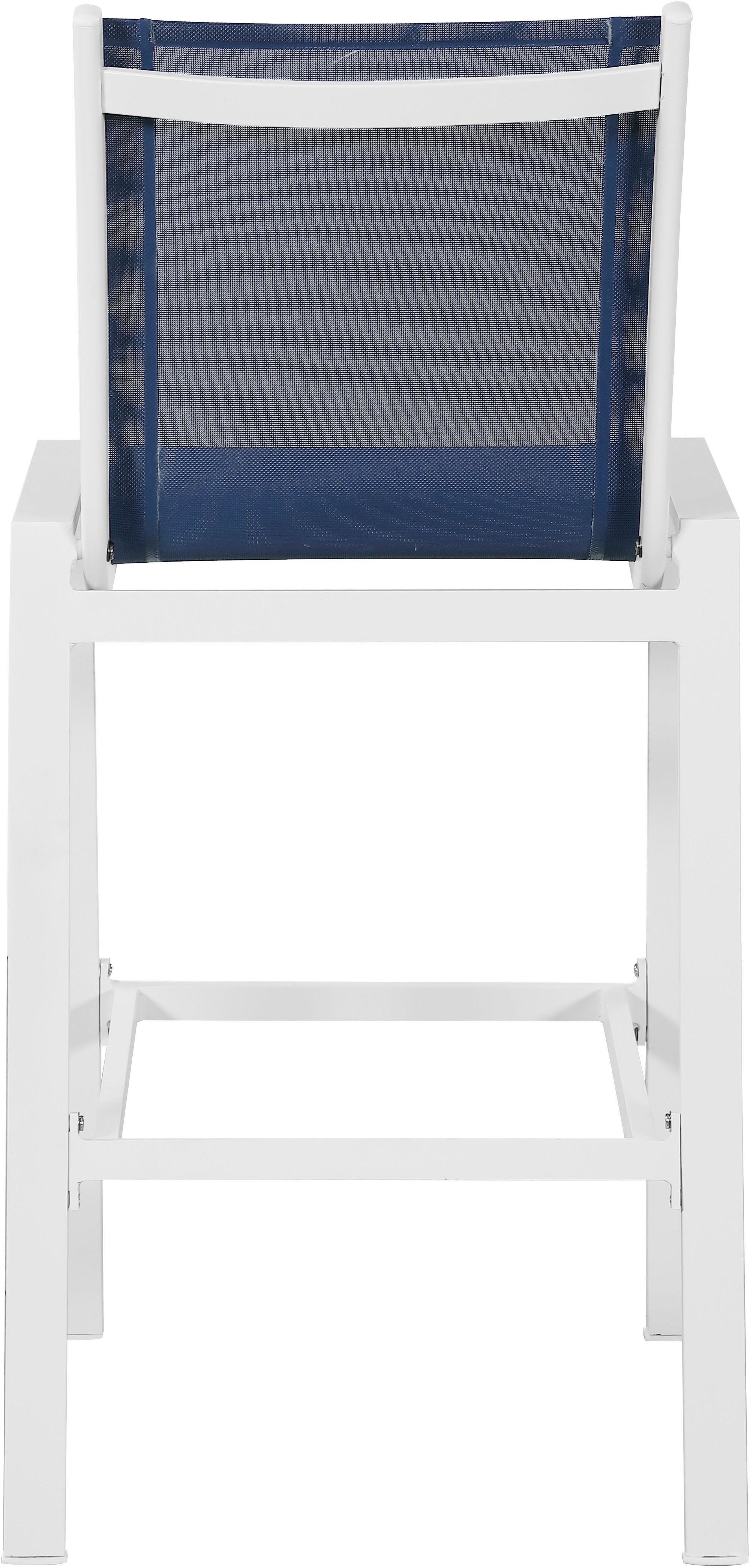 Nizuc Outdoor Patio Mesh Barstool with Aluminum Frame