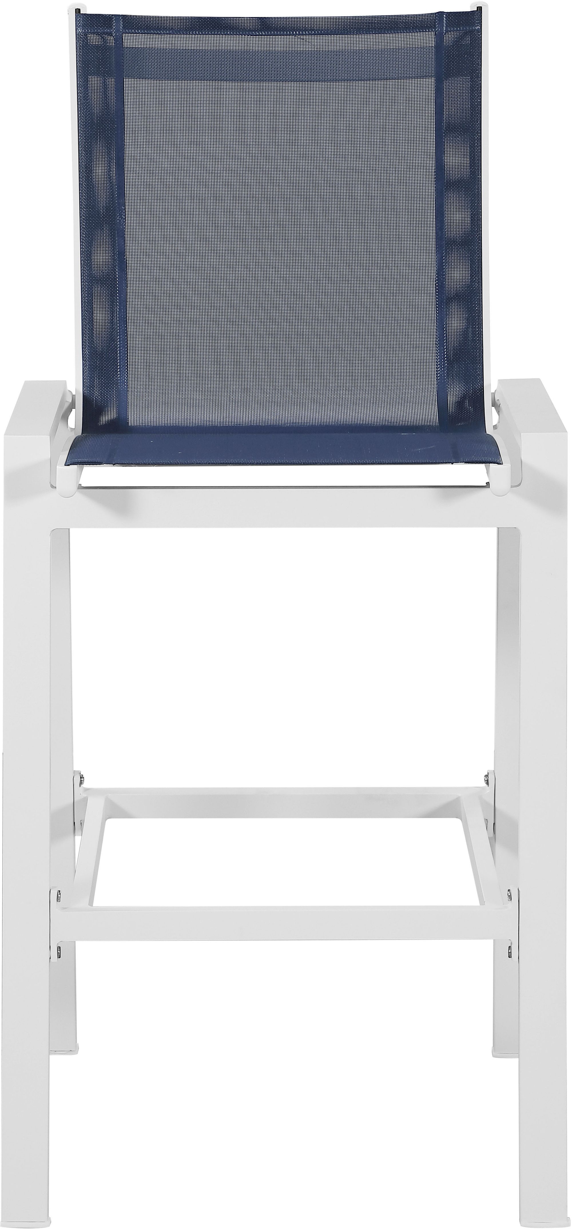 Nizuc Outdoor Patio Mesh Barstool with Aluminum Frame