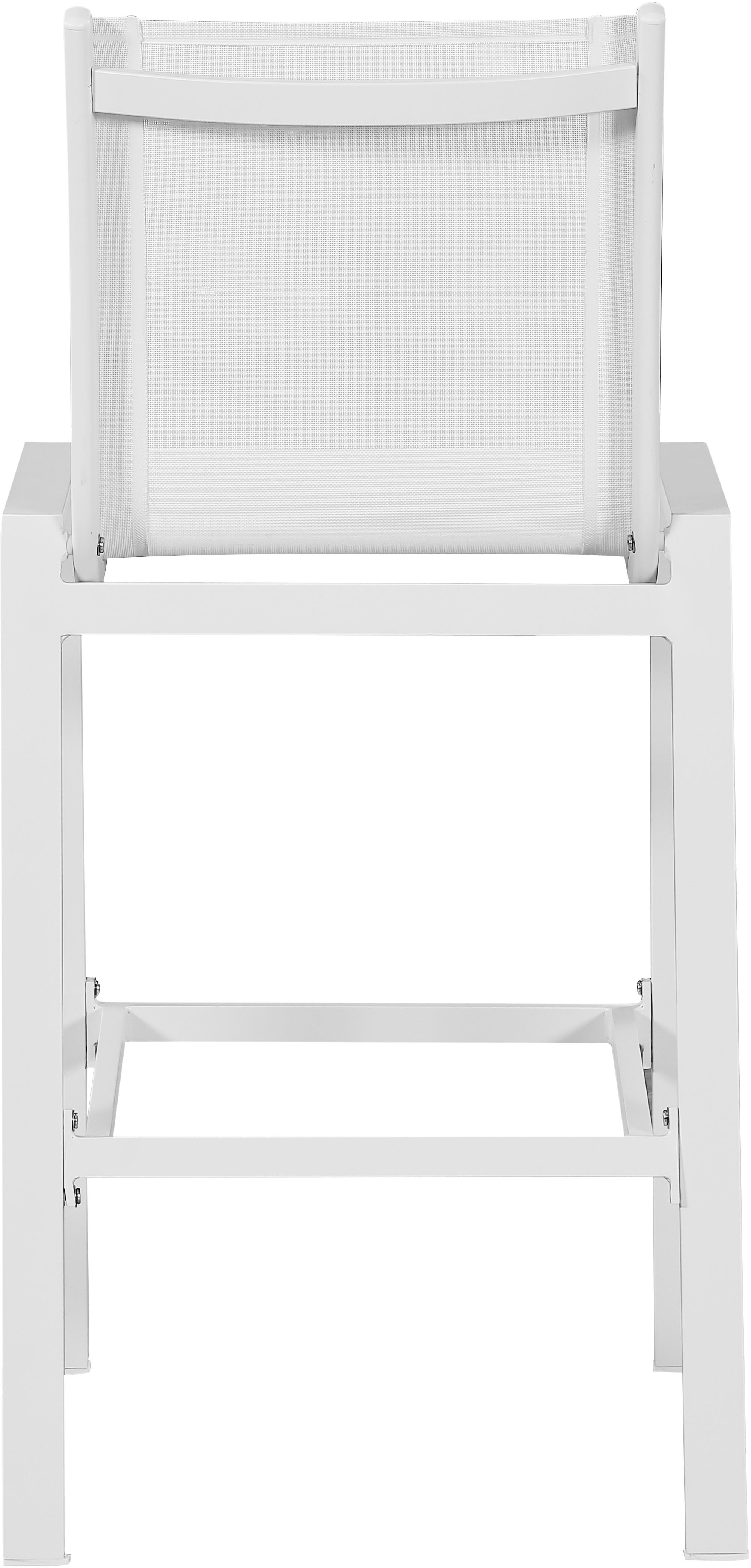 Nizuc Outdoor Patio Mesh Barstool with Aluminum Frame