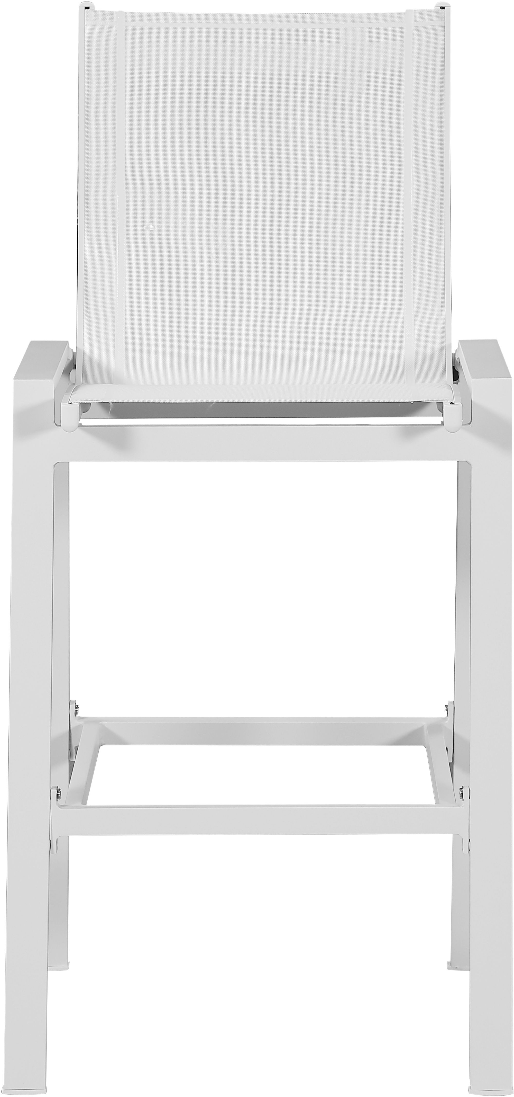 Nizuc Outdoor Patio Mesh Barstool with Aluminum Frame