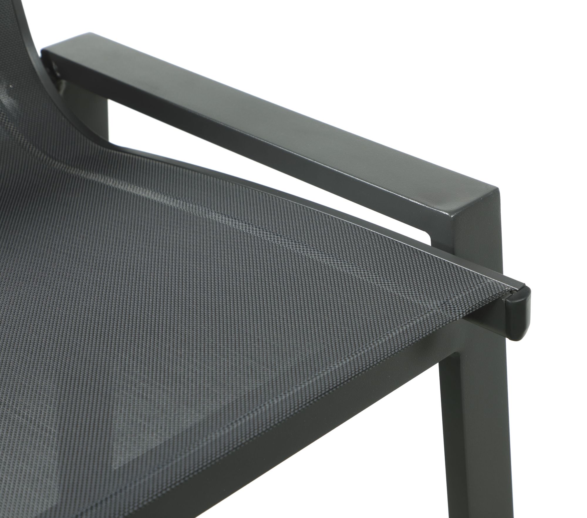 Nizuc Outdoor Patio Mesh Barstool with Aluminum Frame