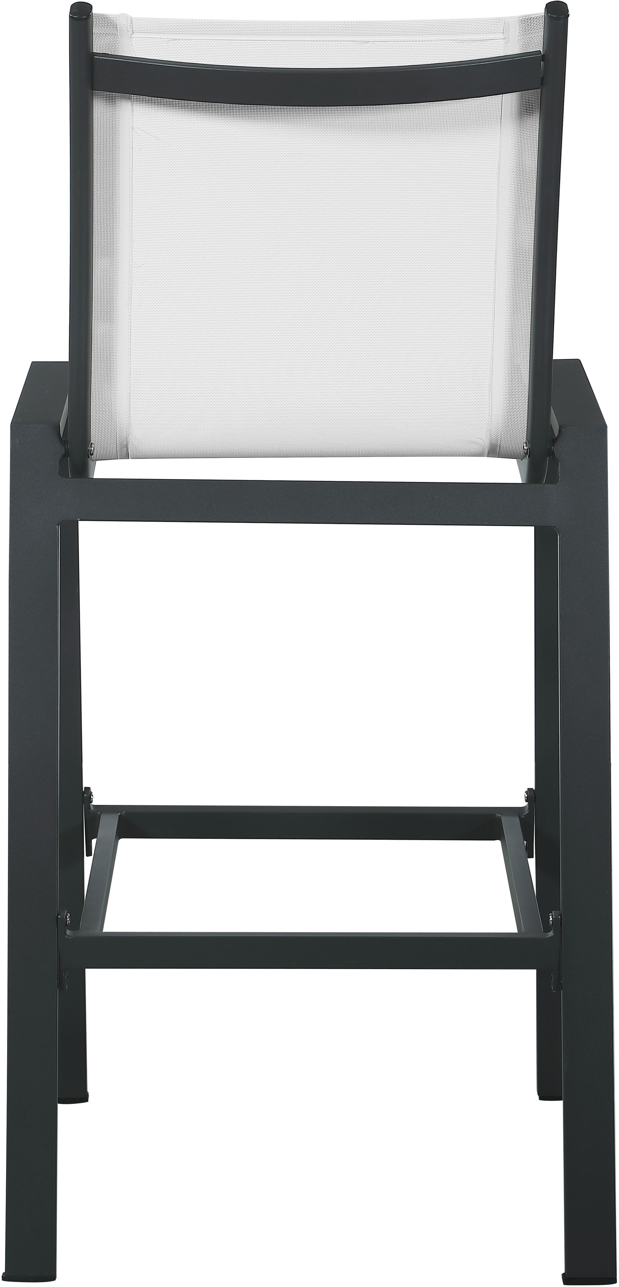 Nizuc Outdoor Patio Mesh Barstool with Aluminum Frame