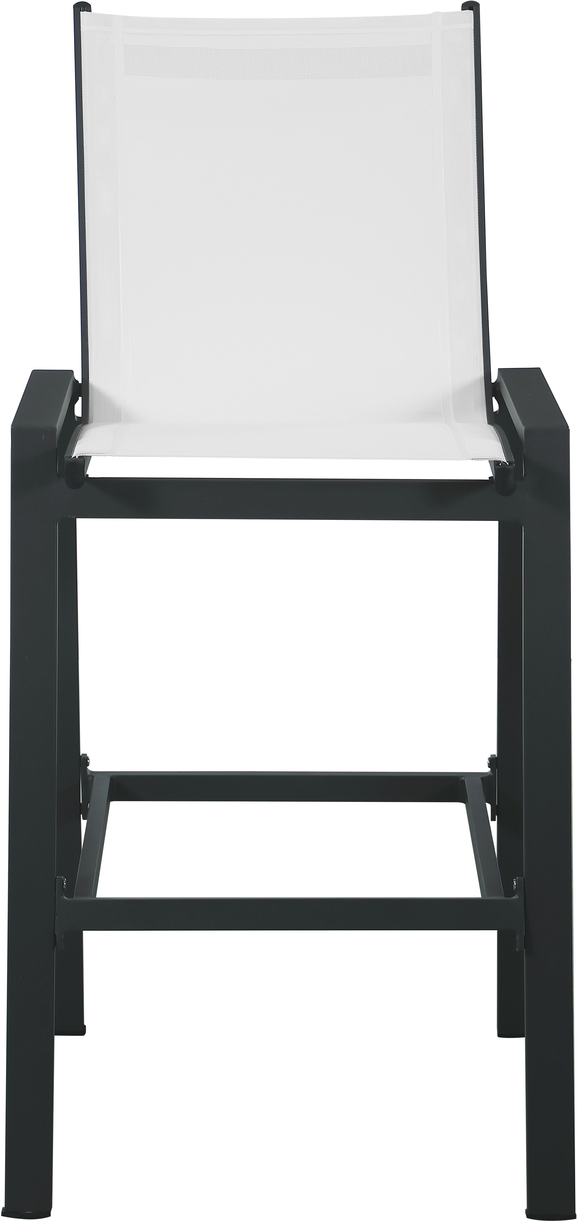 Nizuc Outdoor Patio Mesh Barstool with Aluminum Frame