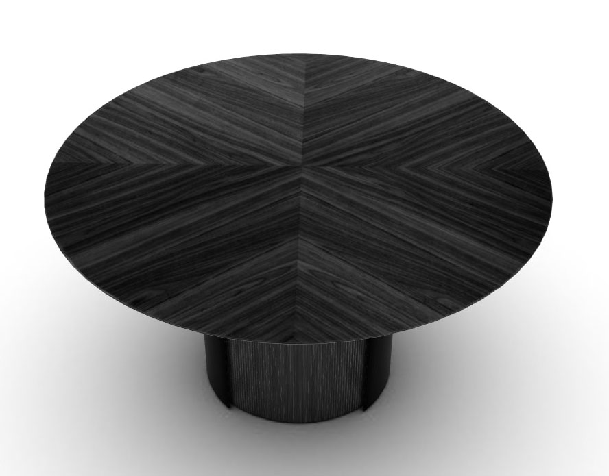 Yoroi Metal/Wood Round Dining Table