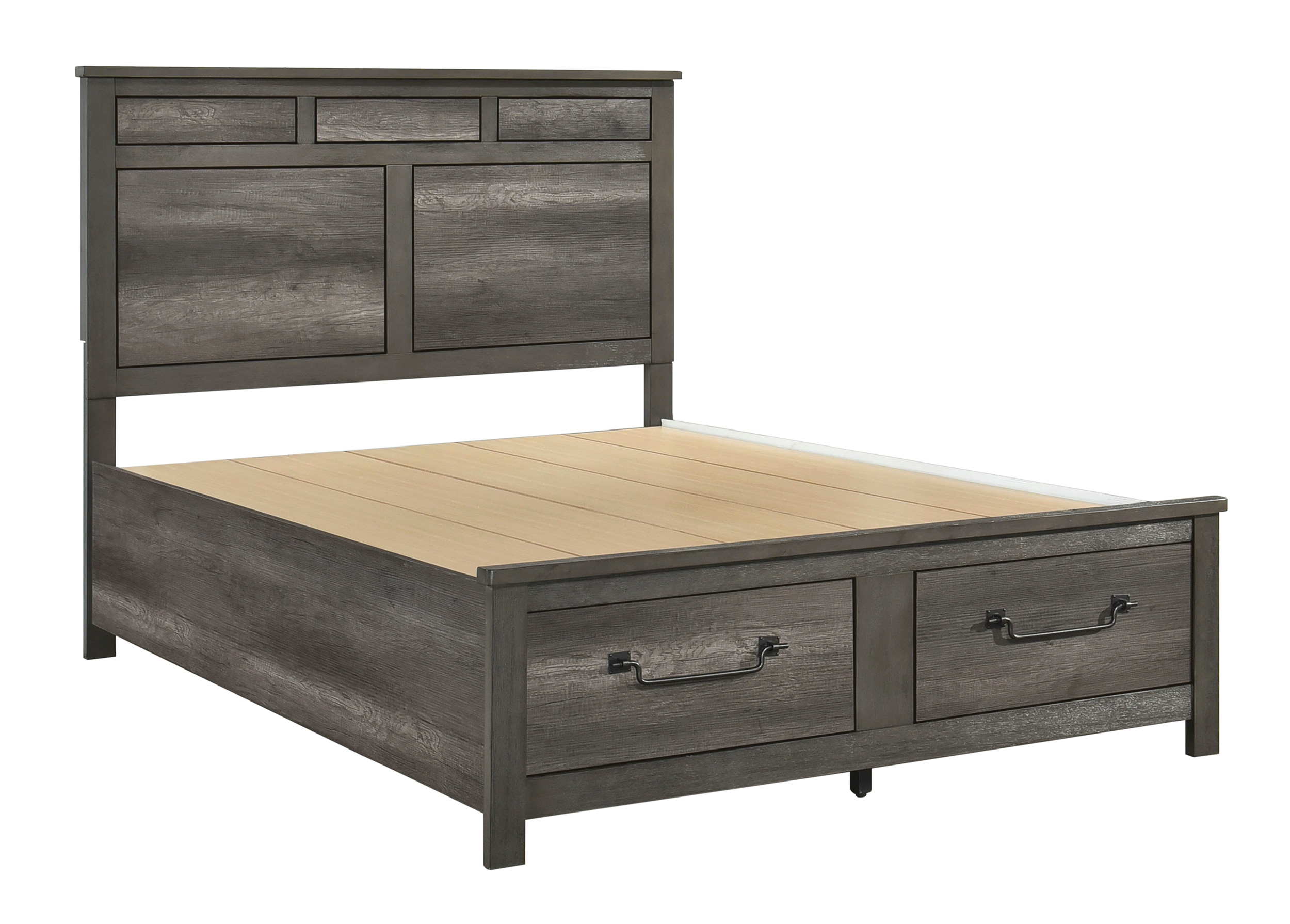 Lenior Melamine/Wood California King Storage Platform Bed