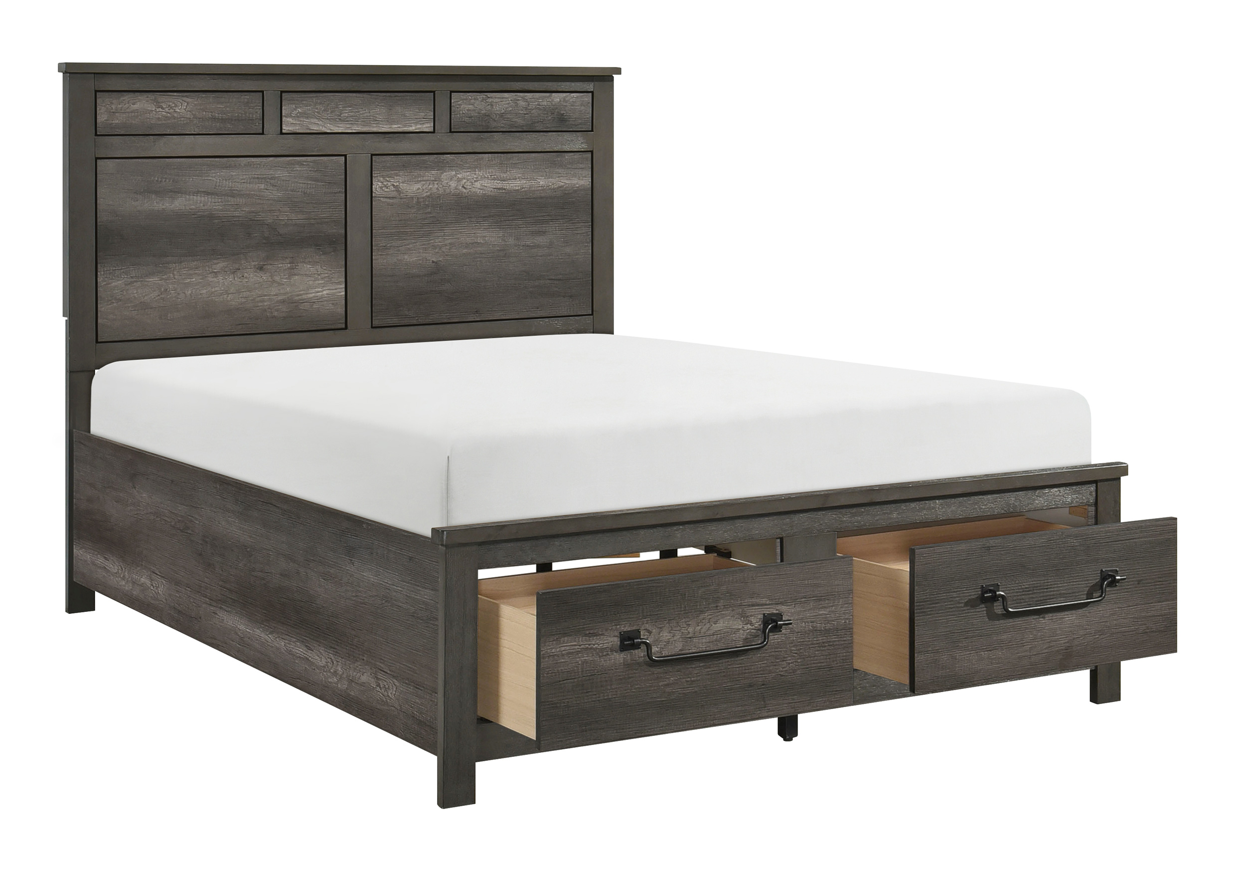Lenior Melamine/Wood California King Storage Platform Bed