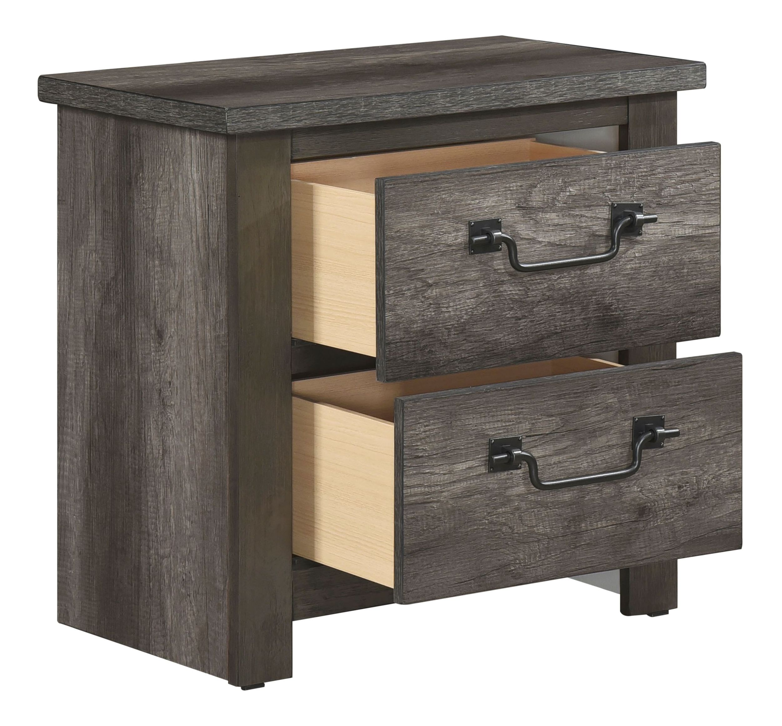 Lenior Melamine/Wood 2-Drawer Night Stand