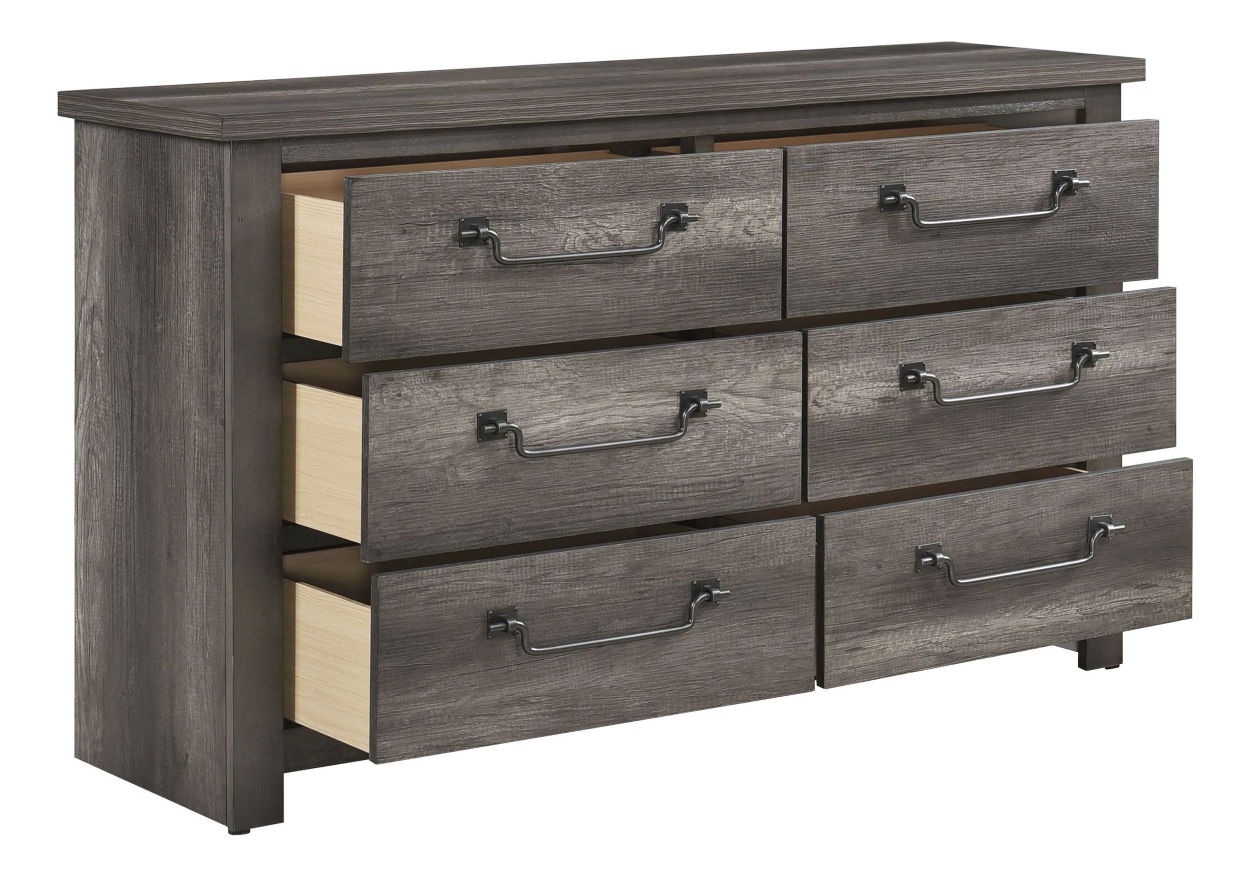 Lenior Melamine/Wood Storage Platform Bedroom Set