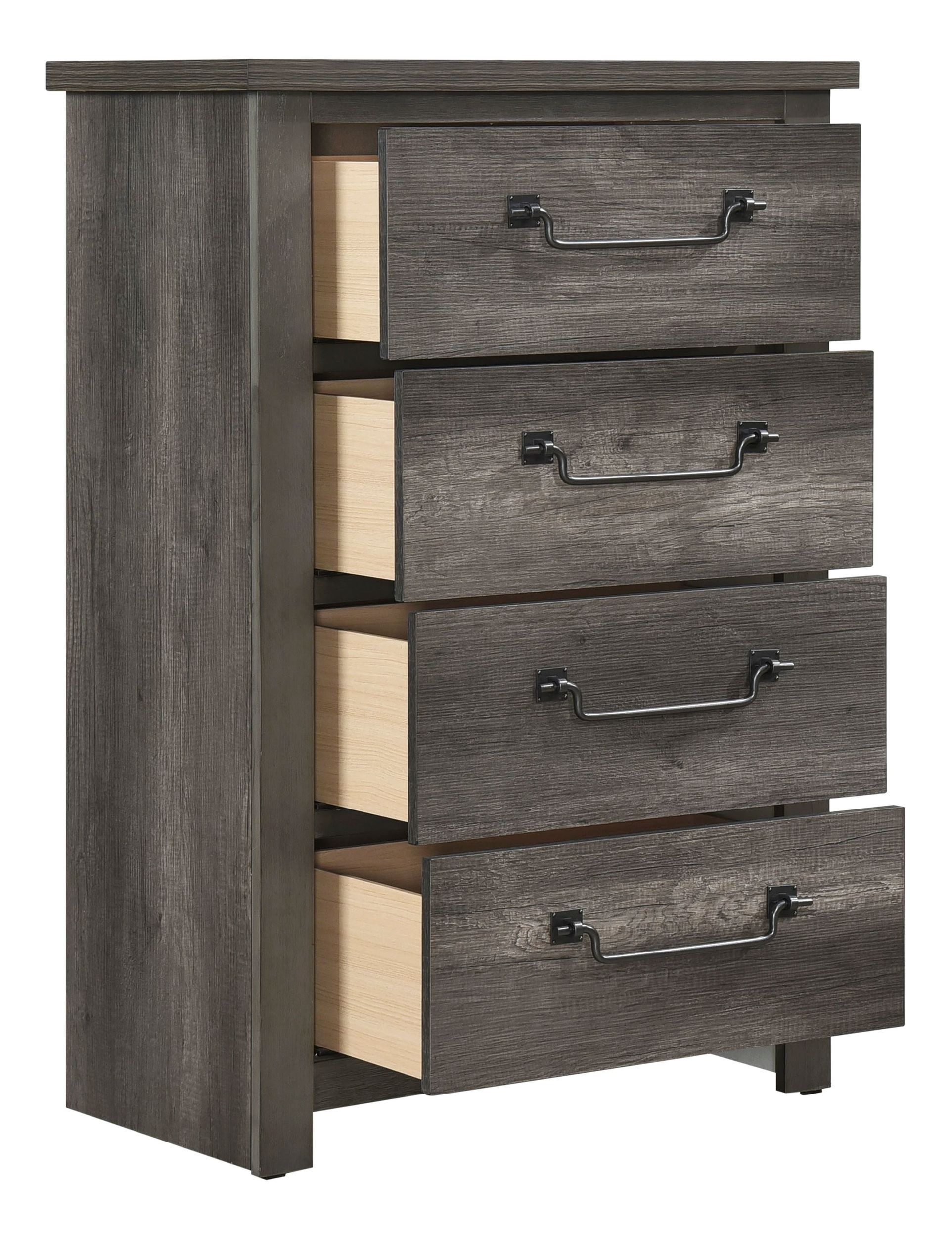 Lenior Melamine/Wood 4-Drawer Chest