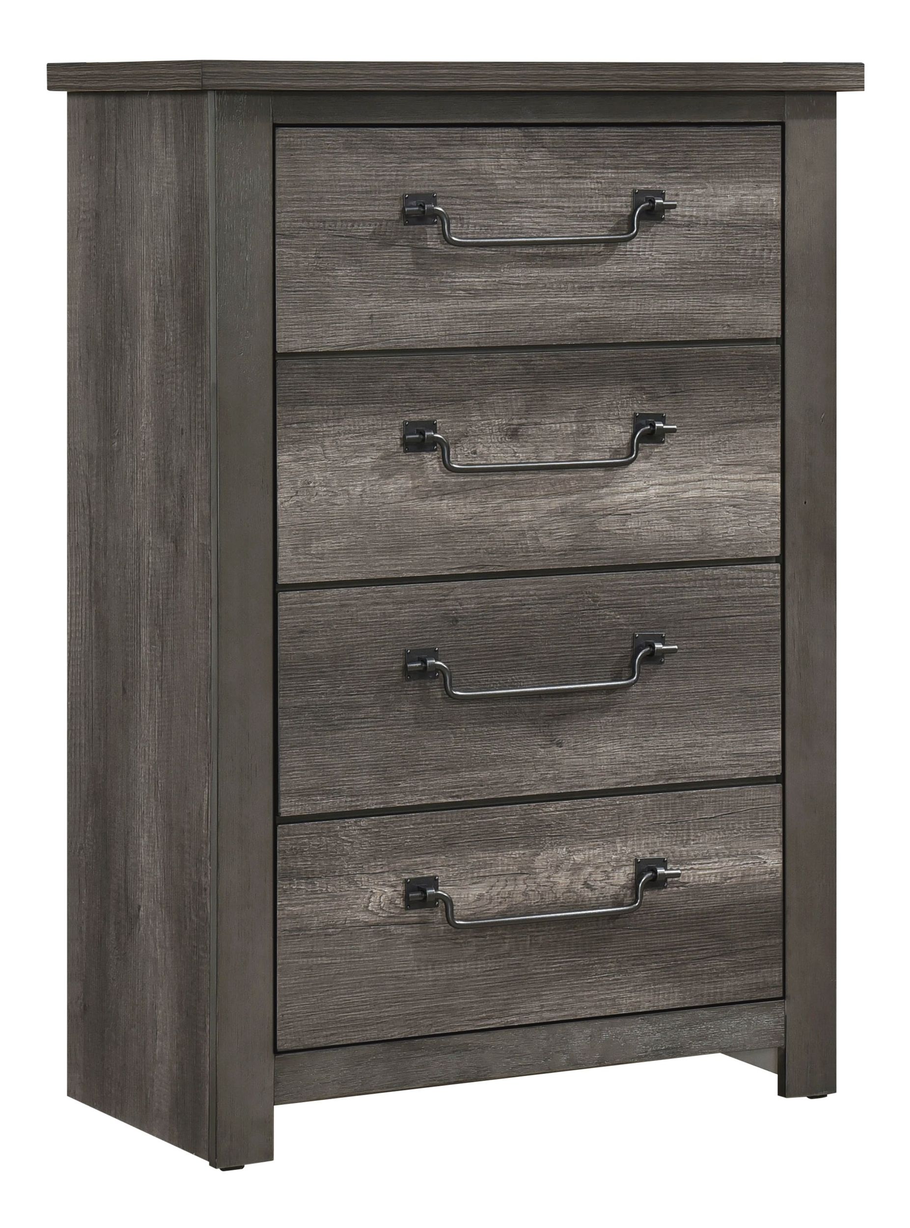 Lenior Melamine/Wood 4-Drawer Chest