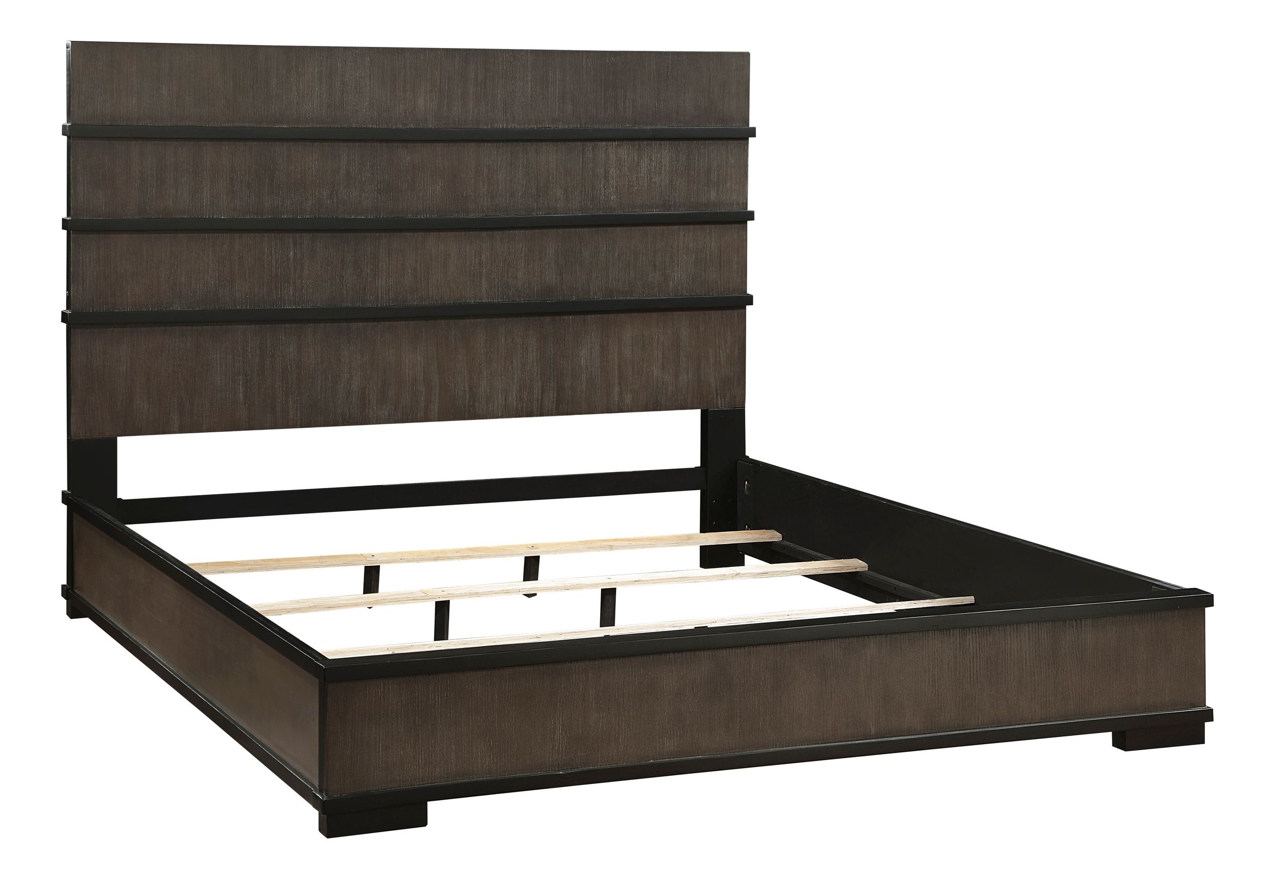 Acworth Wood/Wood Veneer Panel Bedroom Set with LED Lighting