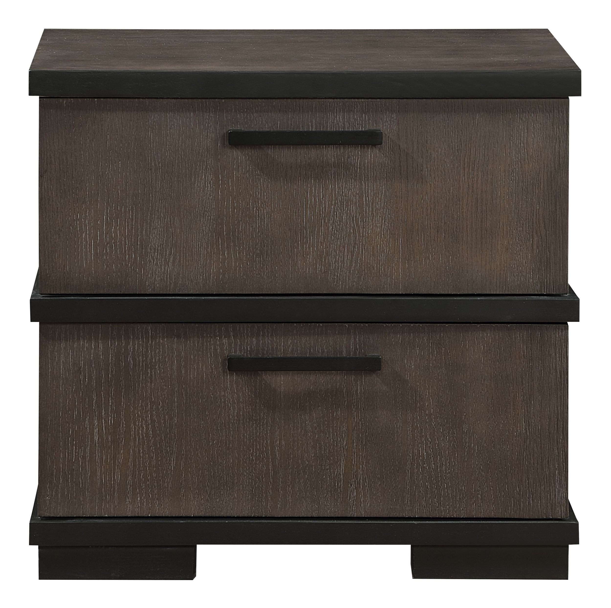 Acworth Wood/Wood Veneer Panel Bedroom Set with LED Lighting