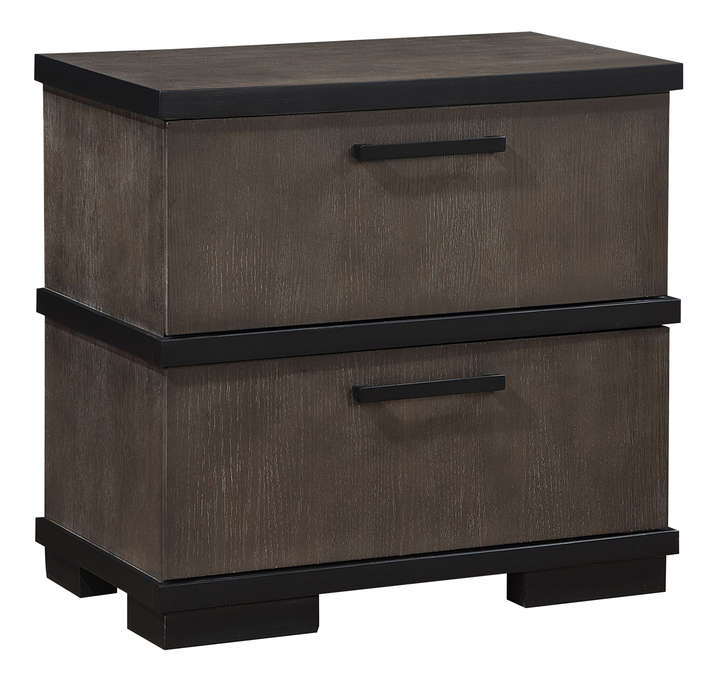Acworth Wood/Wood Veneer Panel Bedroom Set with LED Lighting