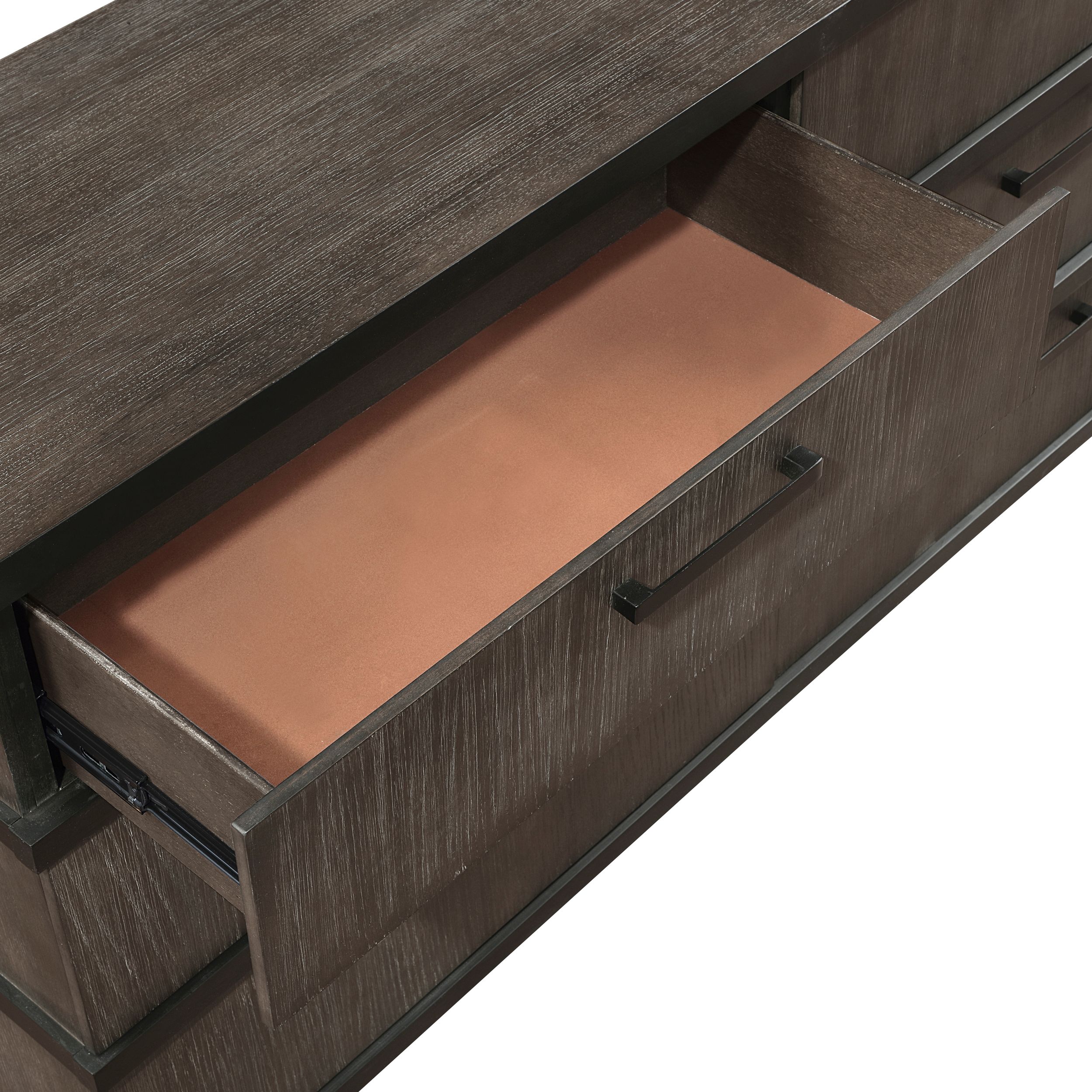 Acworth Wood/Wood Veneer 6-Drawer Double Dresser