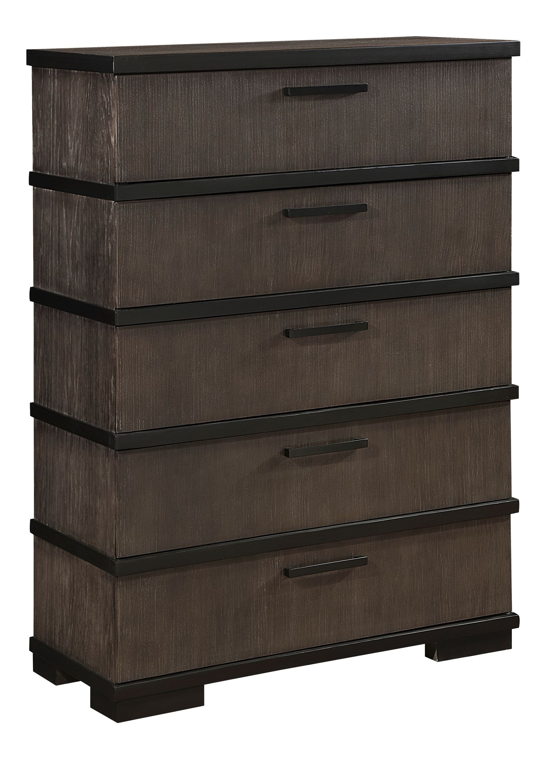 Acworth Wood/Wood Veneer Panel Bedroom Set with LED Lighting