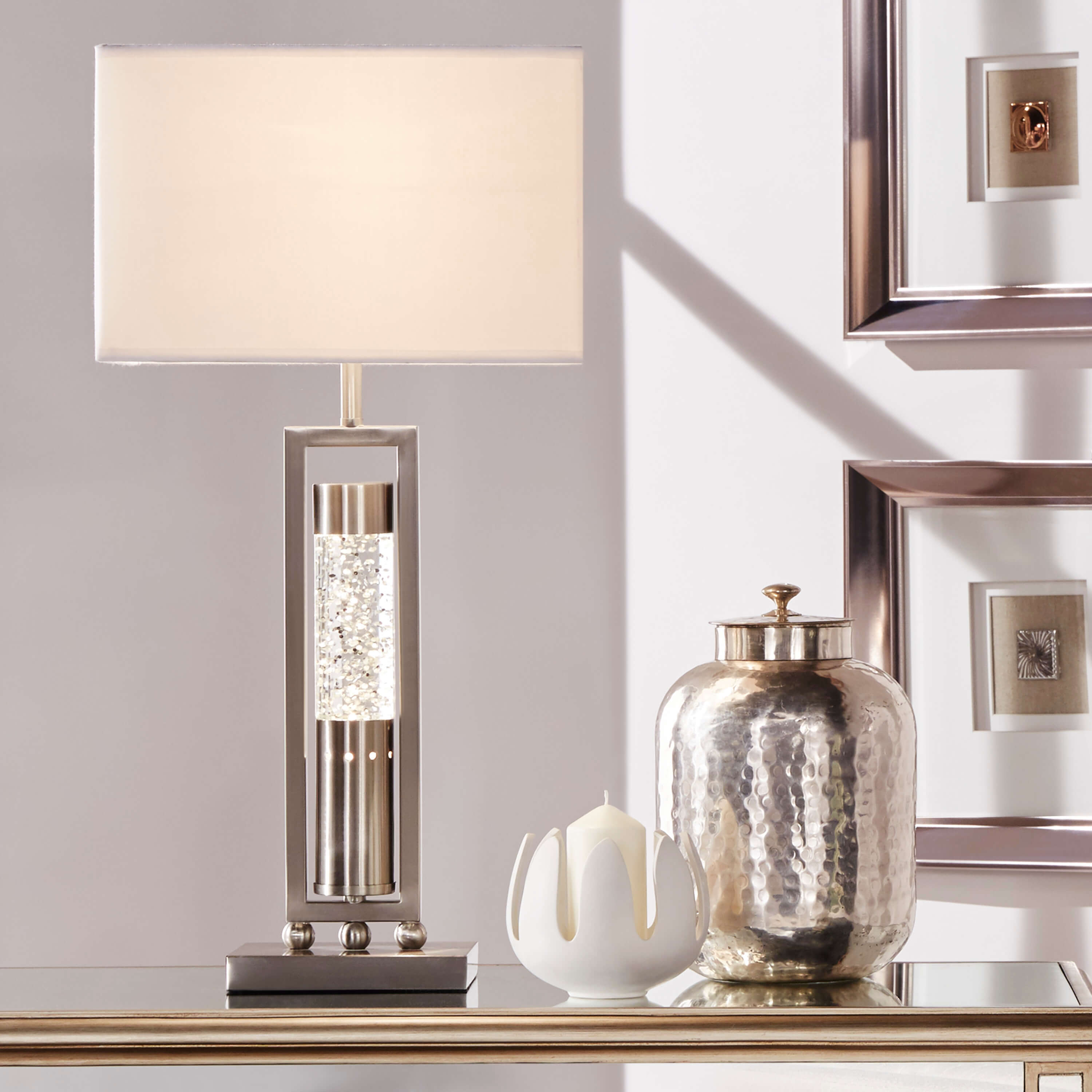 Elan Metal/Fabric Table Lamp by Homelegance
