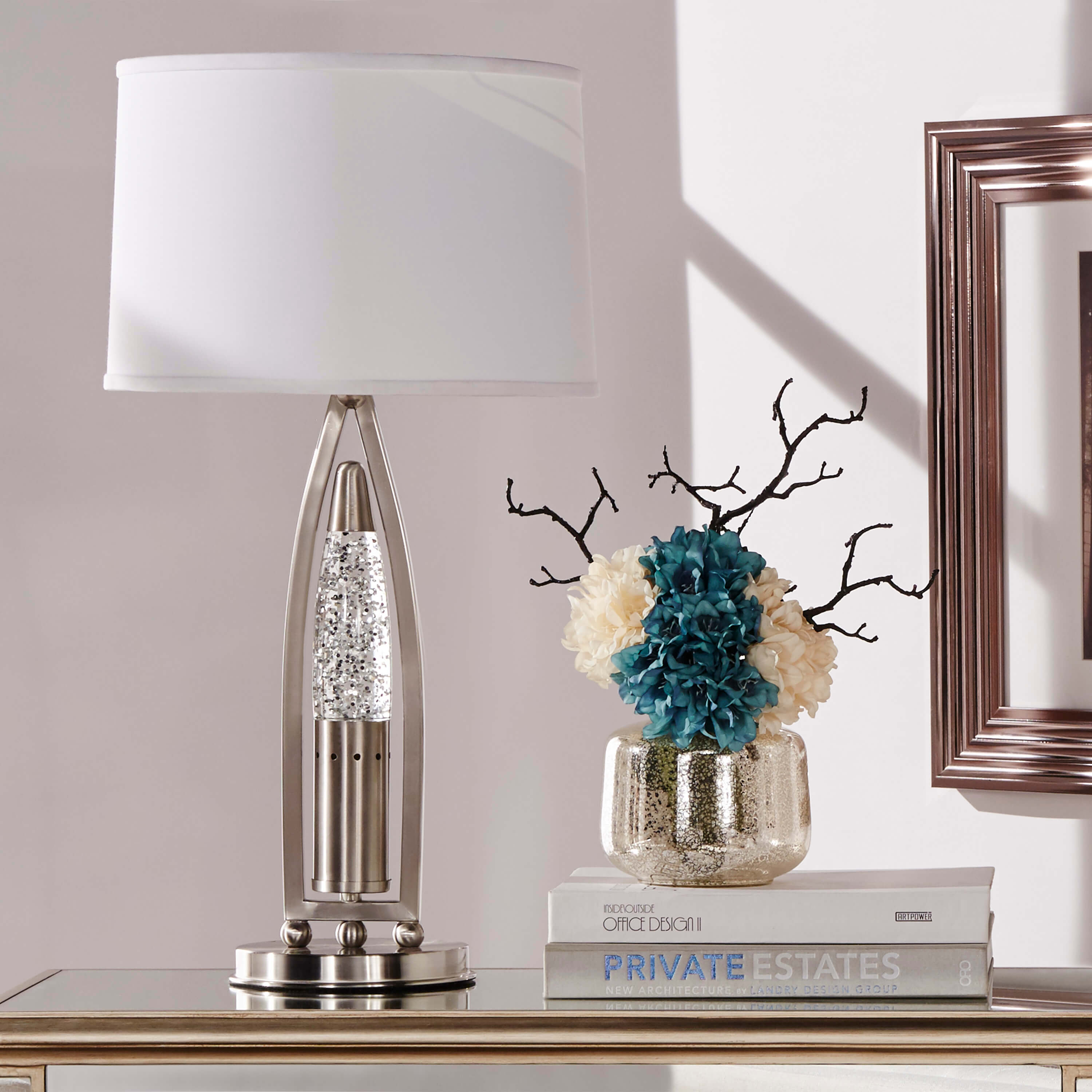 Jair Metal/Fabric Table Lamp by Homelegance