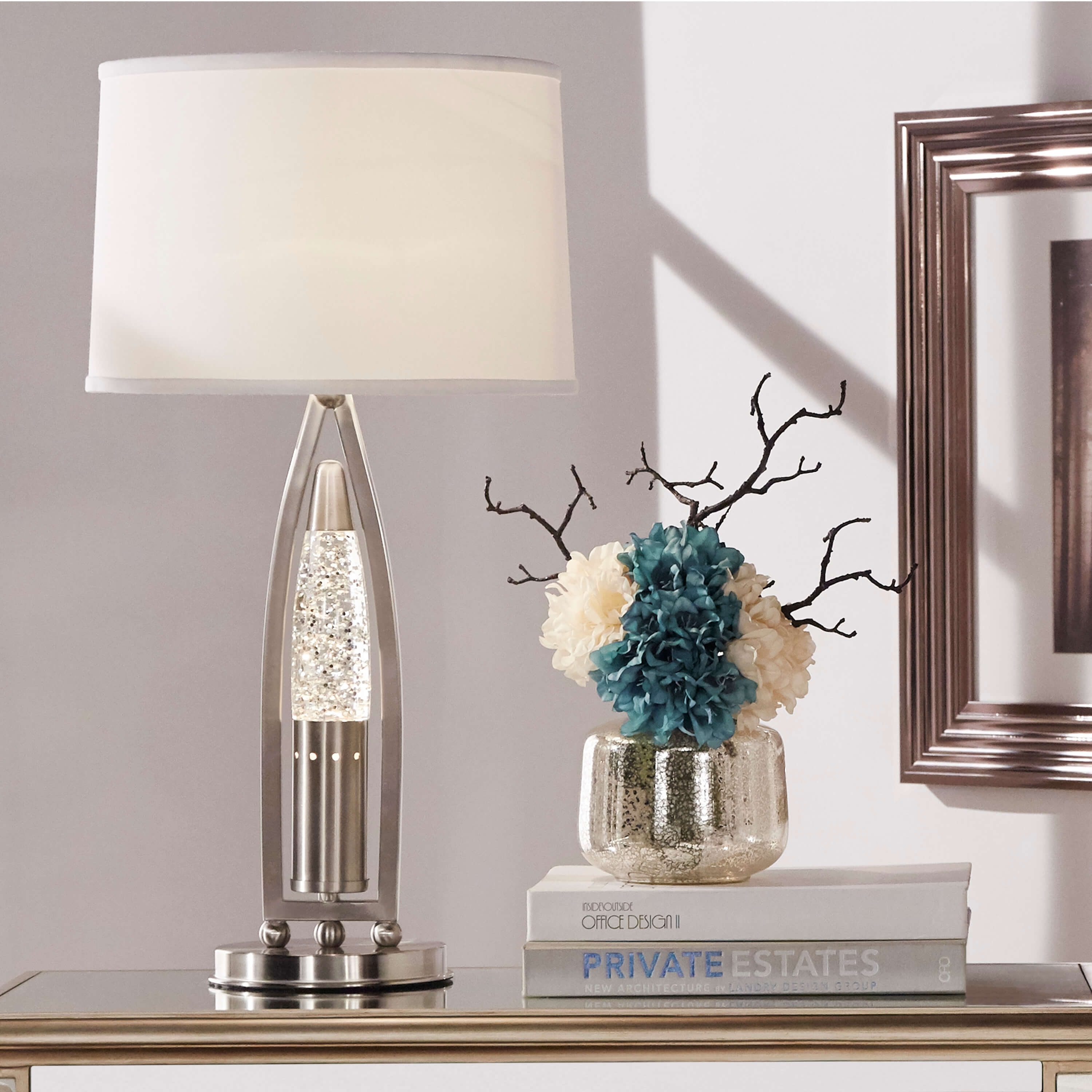 Jair Metal/Fabric Table Lamp by Homelegance