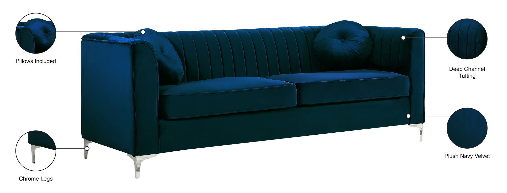 Isabelle Velvet Sofa