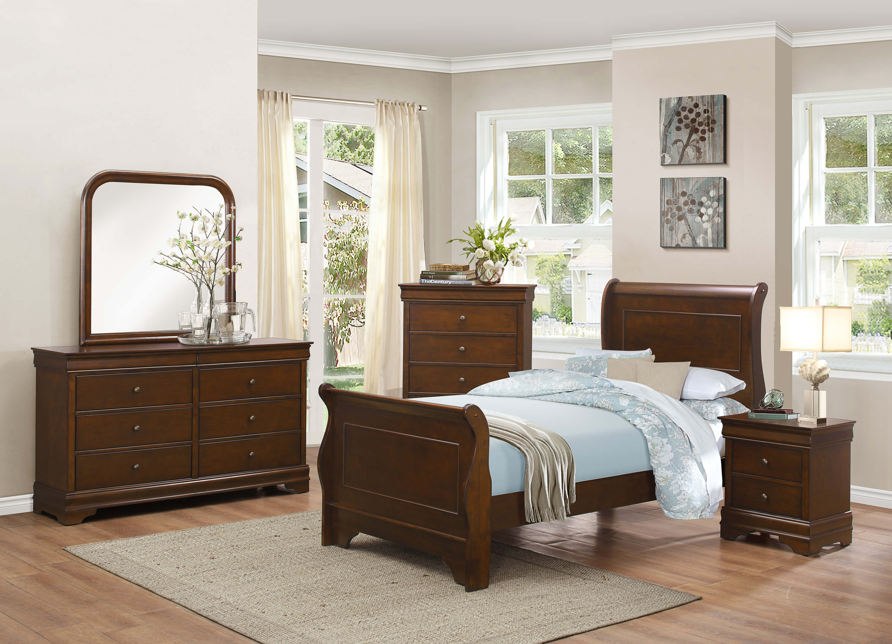 Abbeville 6pc Bedroom Set by Homelegance