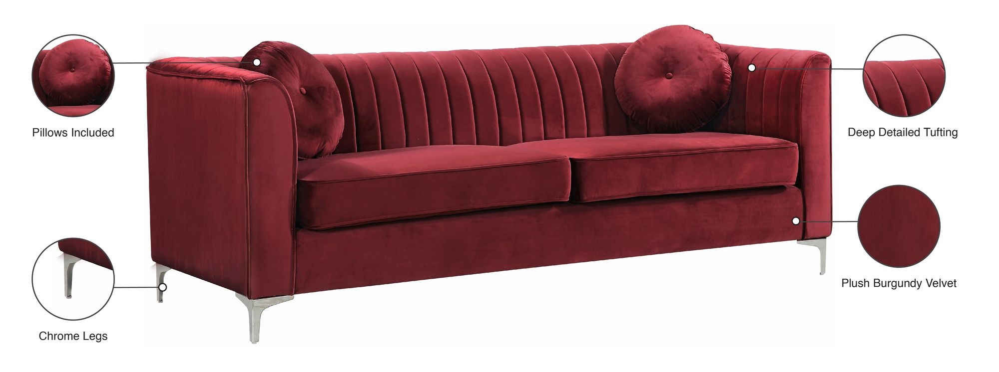 Isabelle Velvet Sofa