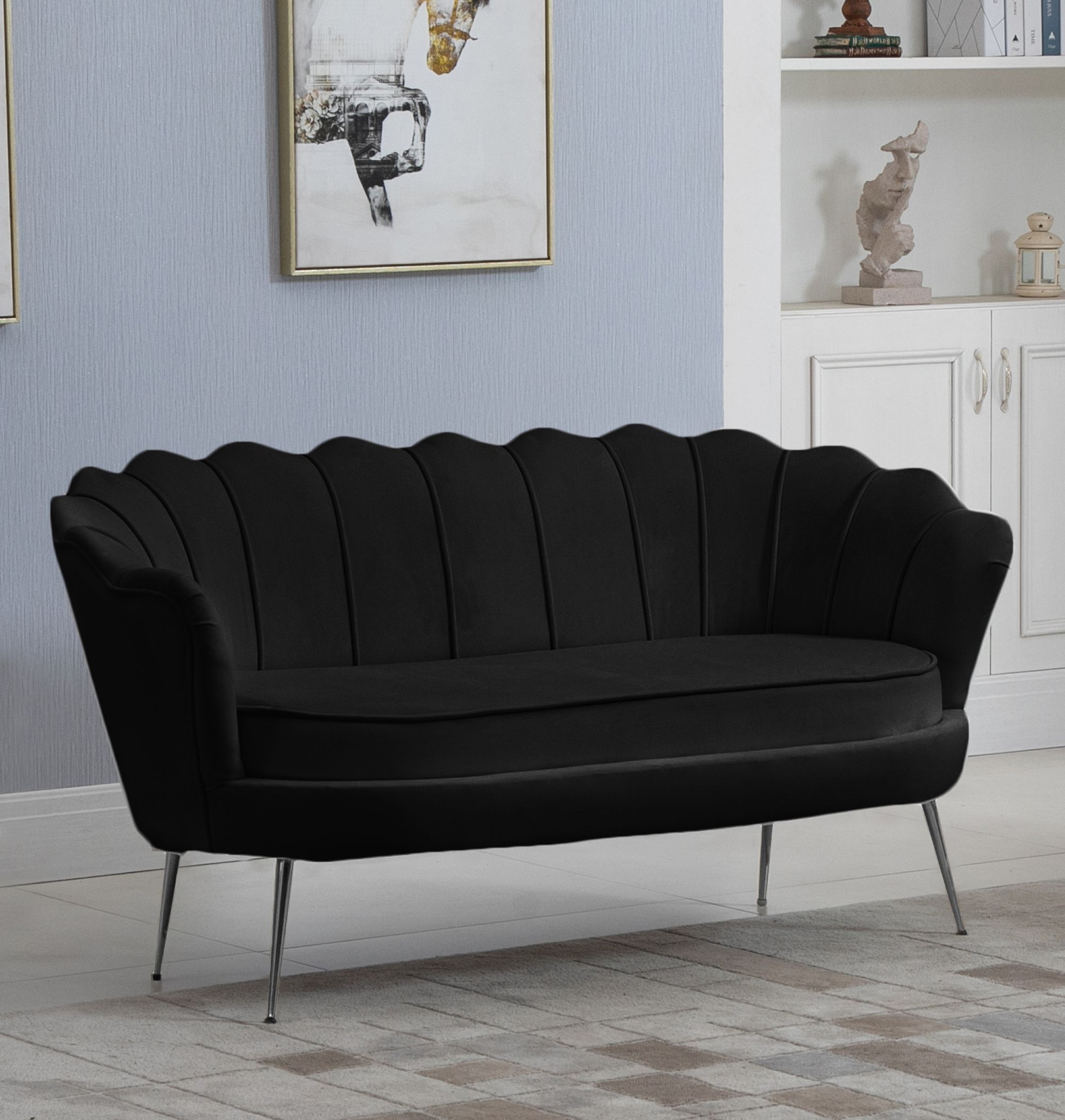 Gardenia Velvet Loveseat