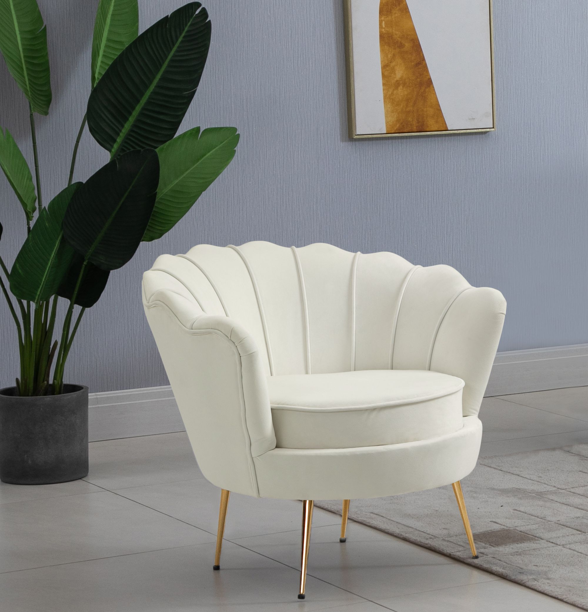 Gardenia Velvet Chair