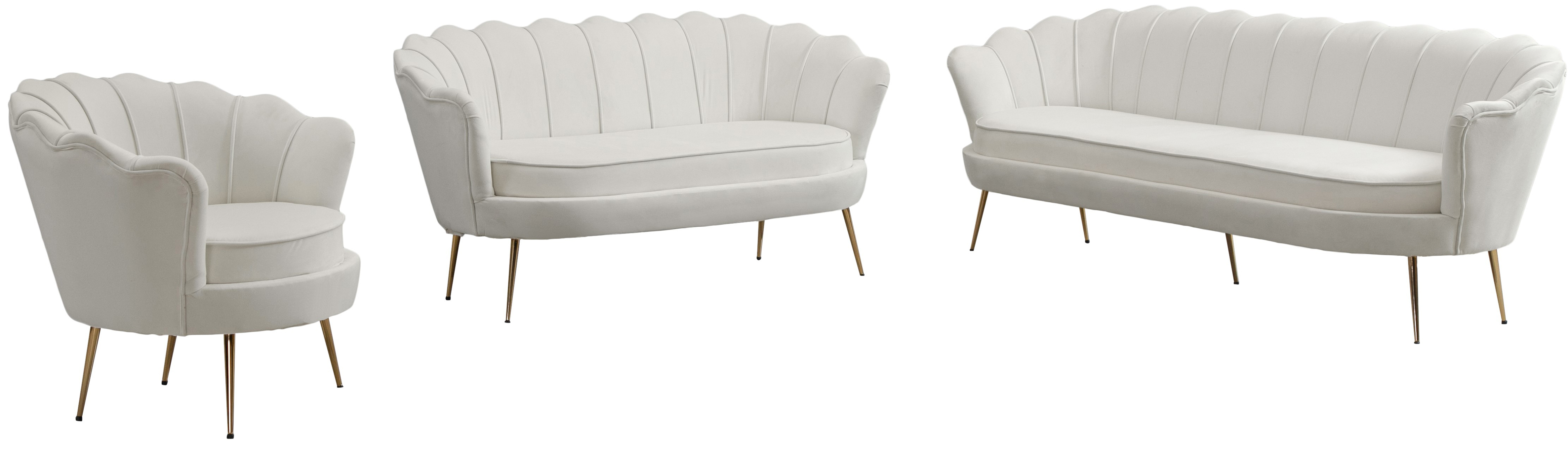 Gardenia Velvet Sofa