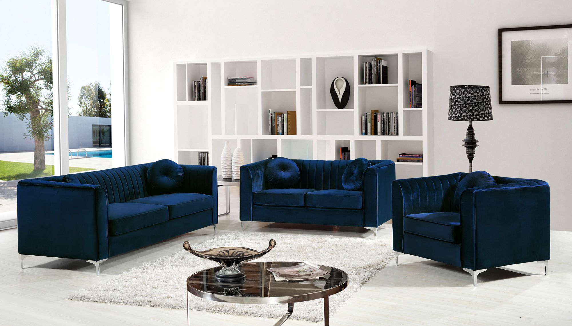 Isabelle Velvet Loveseat