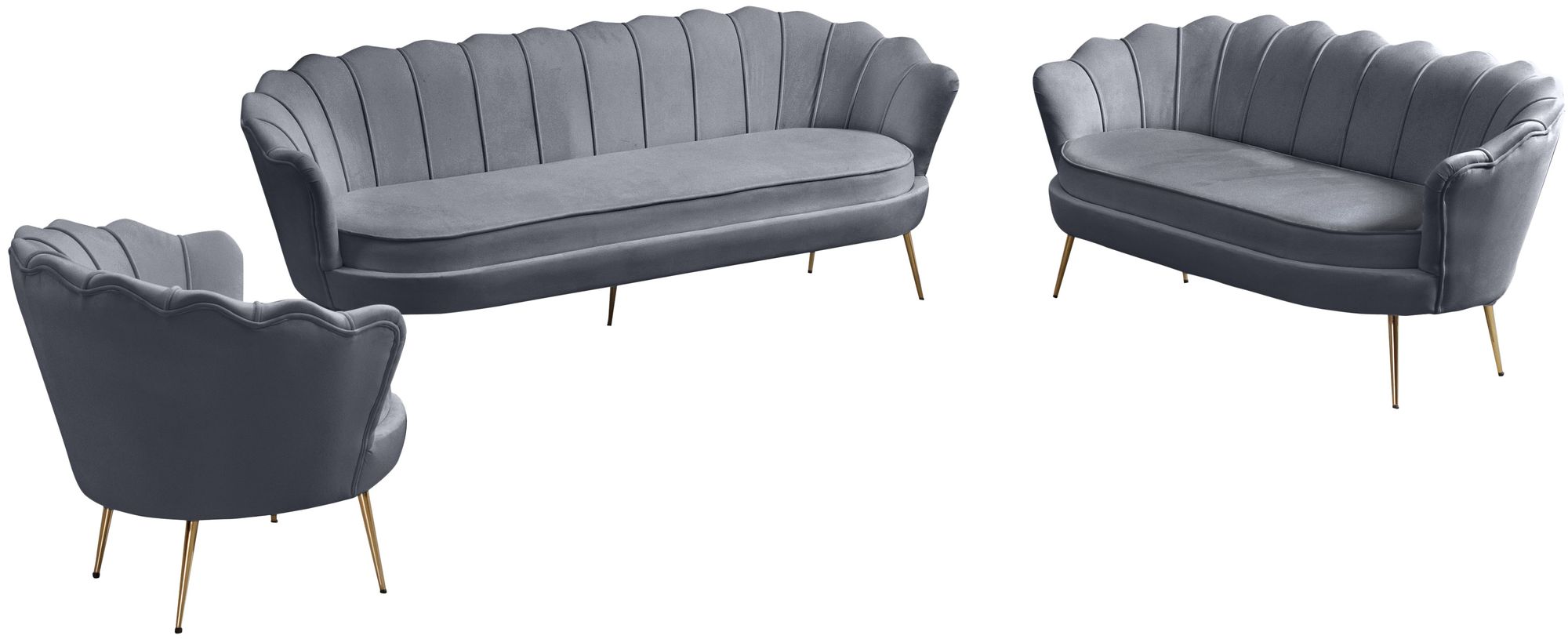 Gardenia Velvet Loveseat