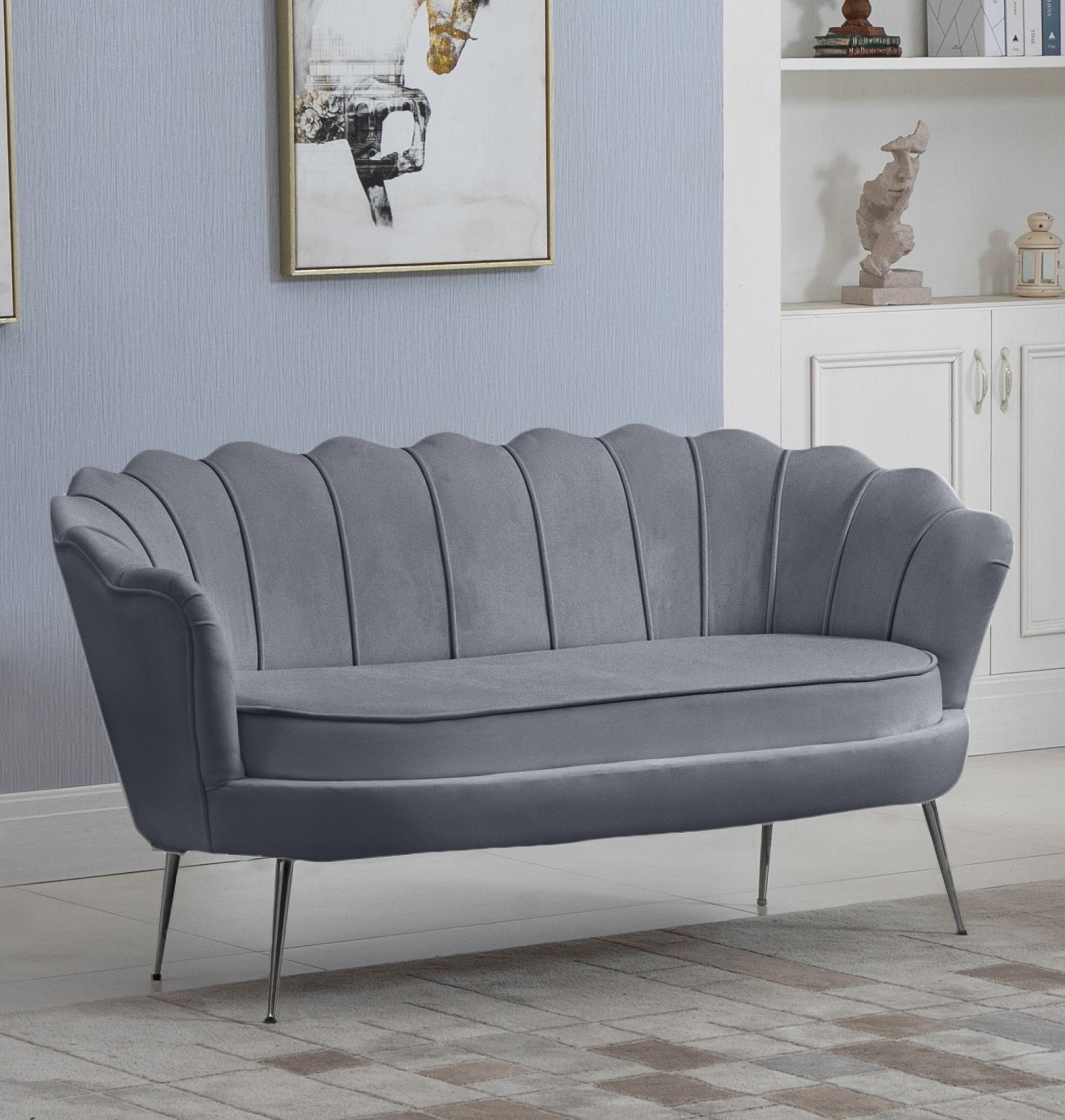 Gardenia Velvet Loveseat