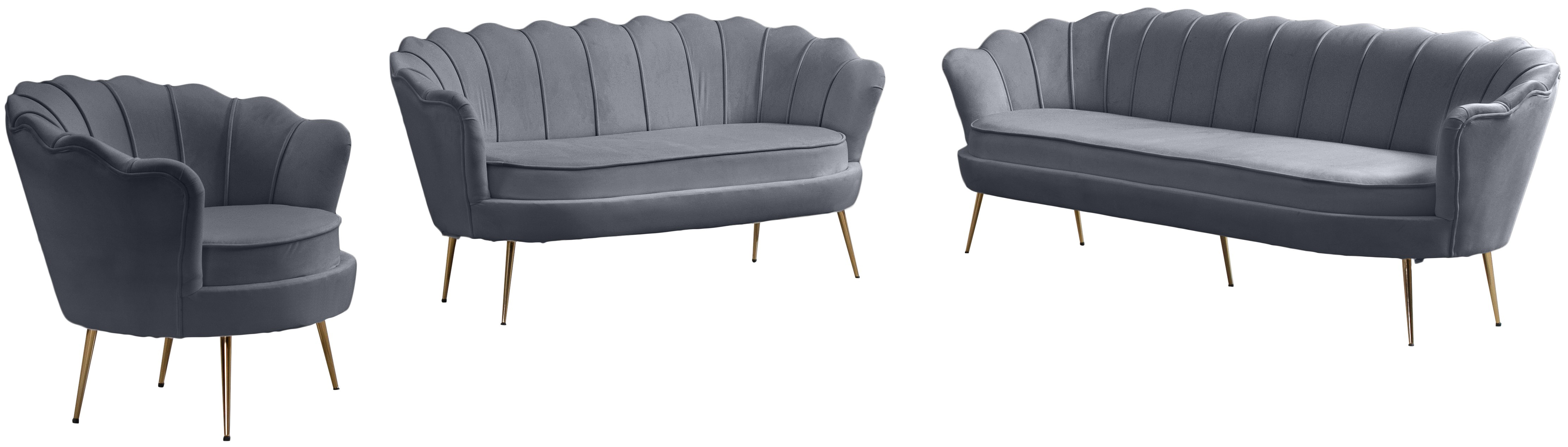 Gardenia Velvet Sofa
