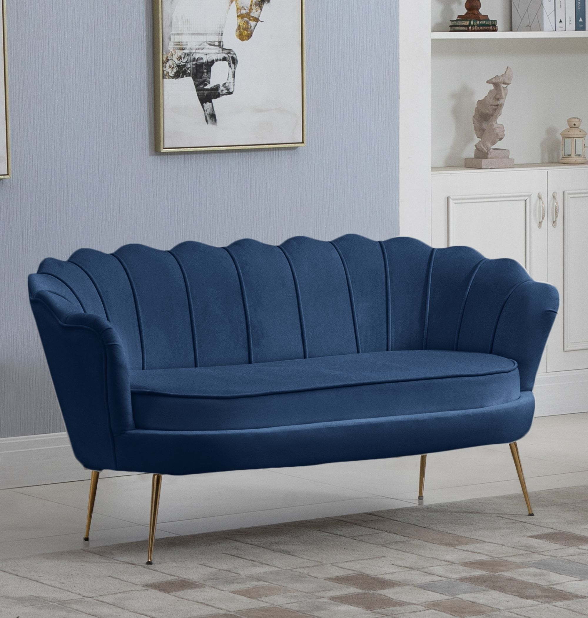 Gardenia Velvet Loveseat