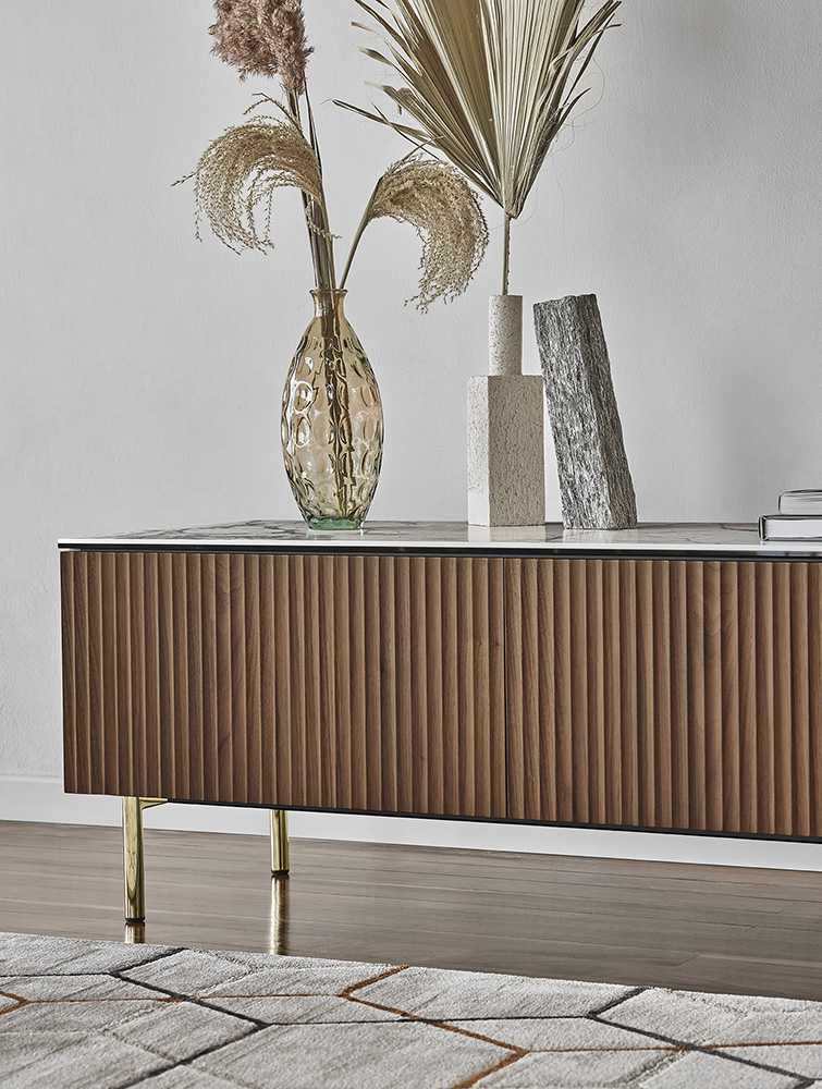 Calligaris Universal TV Stand w/2 Doors & Drop-Down Door &amp