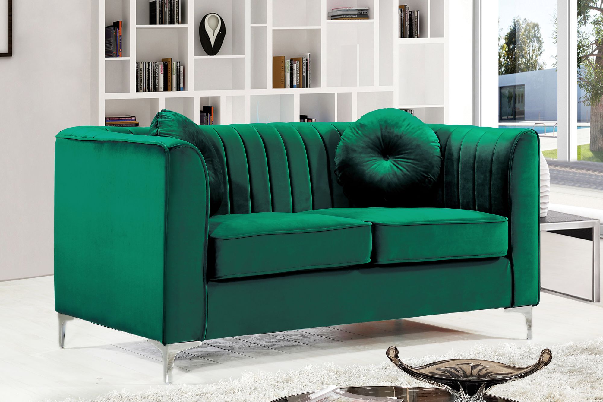 Isabelle Velvet Loveseat