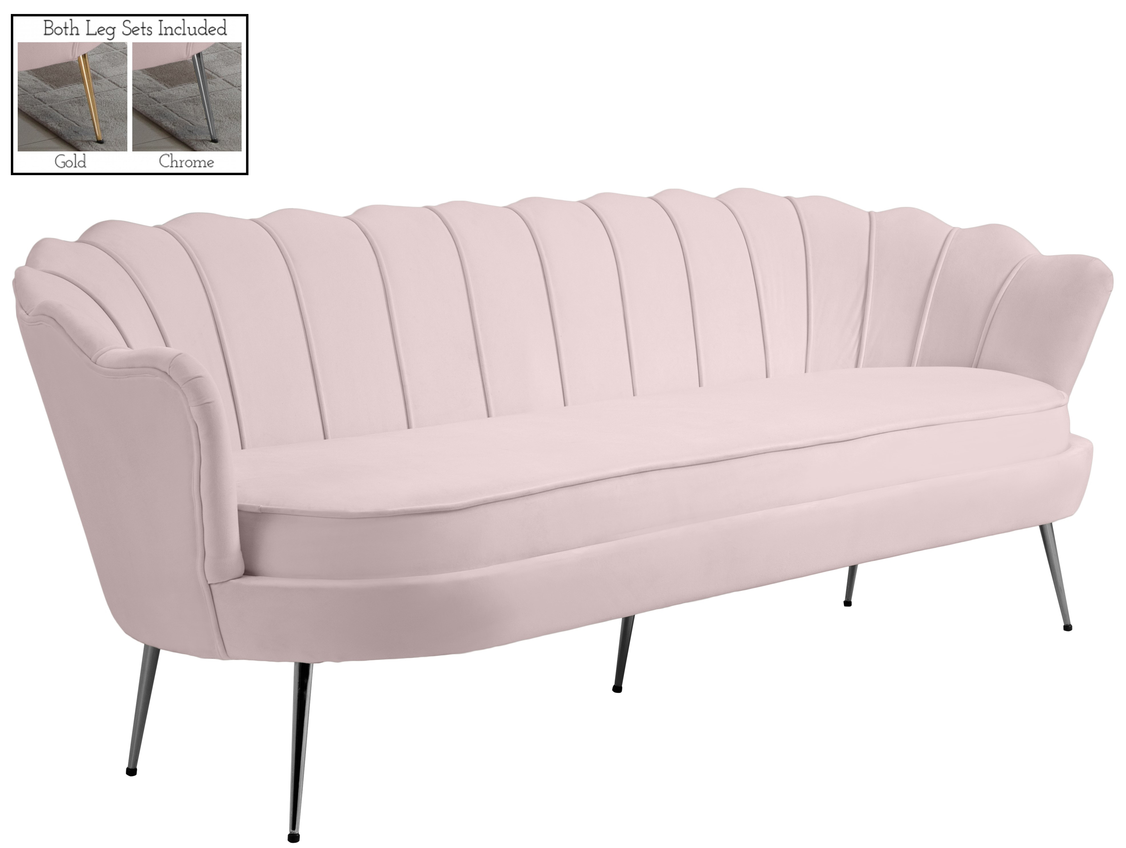 Gardenia Velvet Sofa