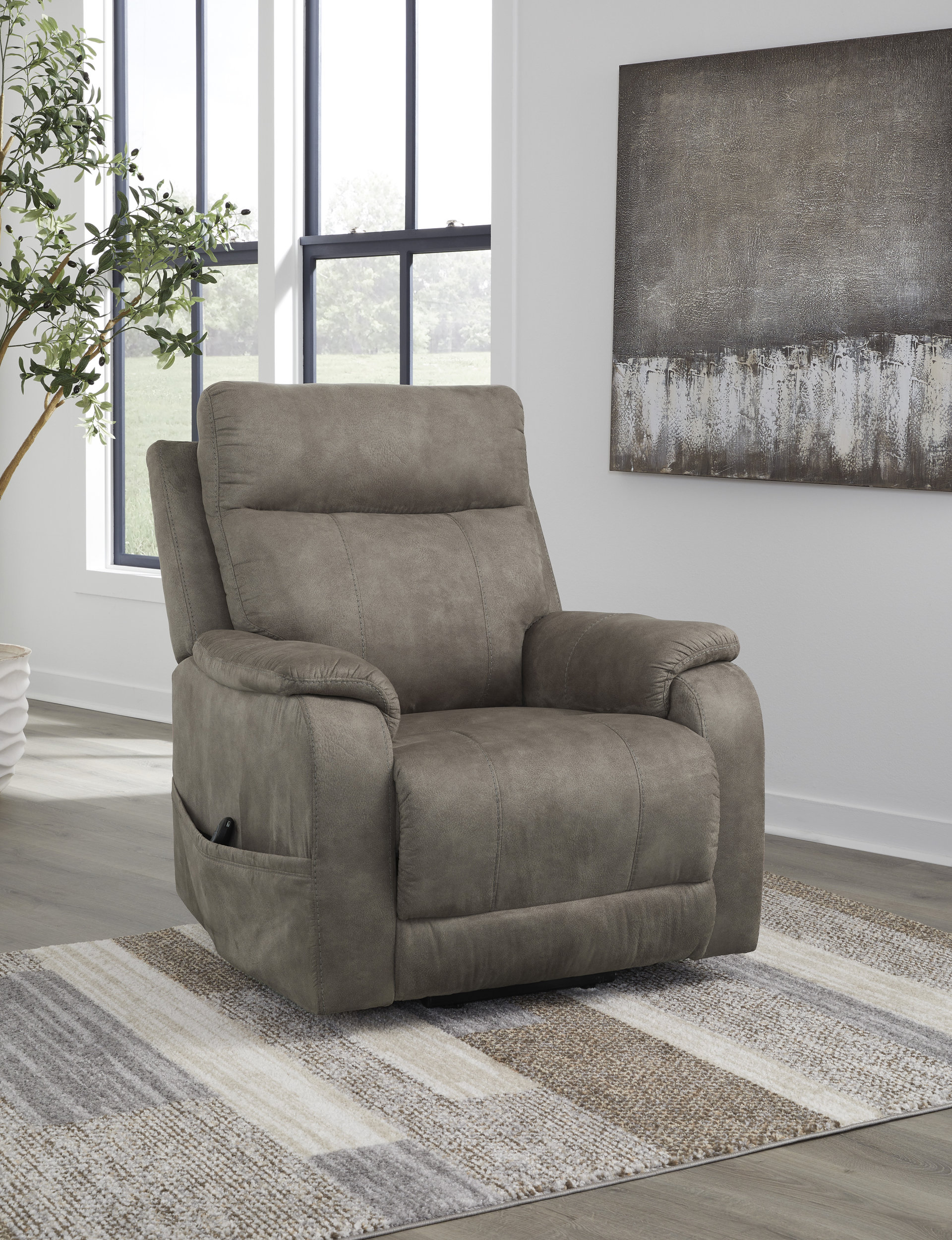 Crestmeade Faux Leather Power Lift Recliner