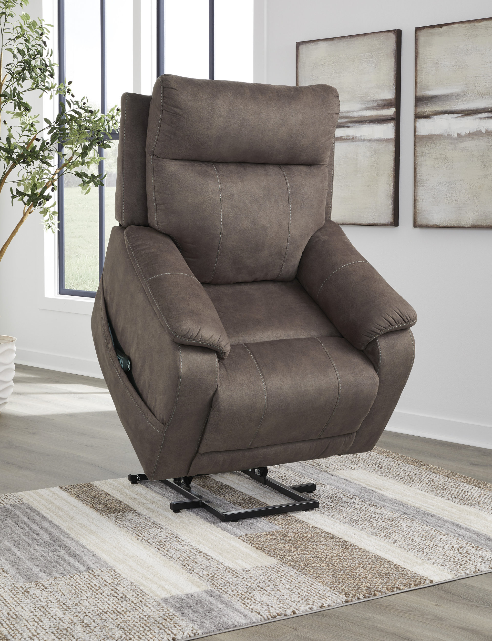 Crestmeade Faux Leather Power Lift Recliner