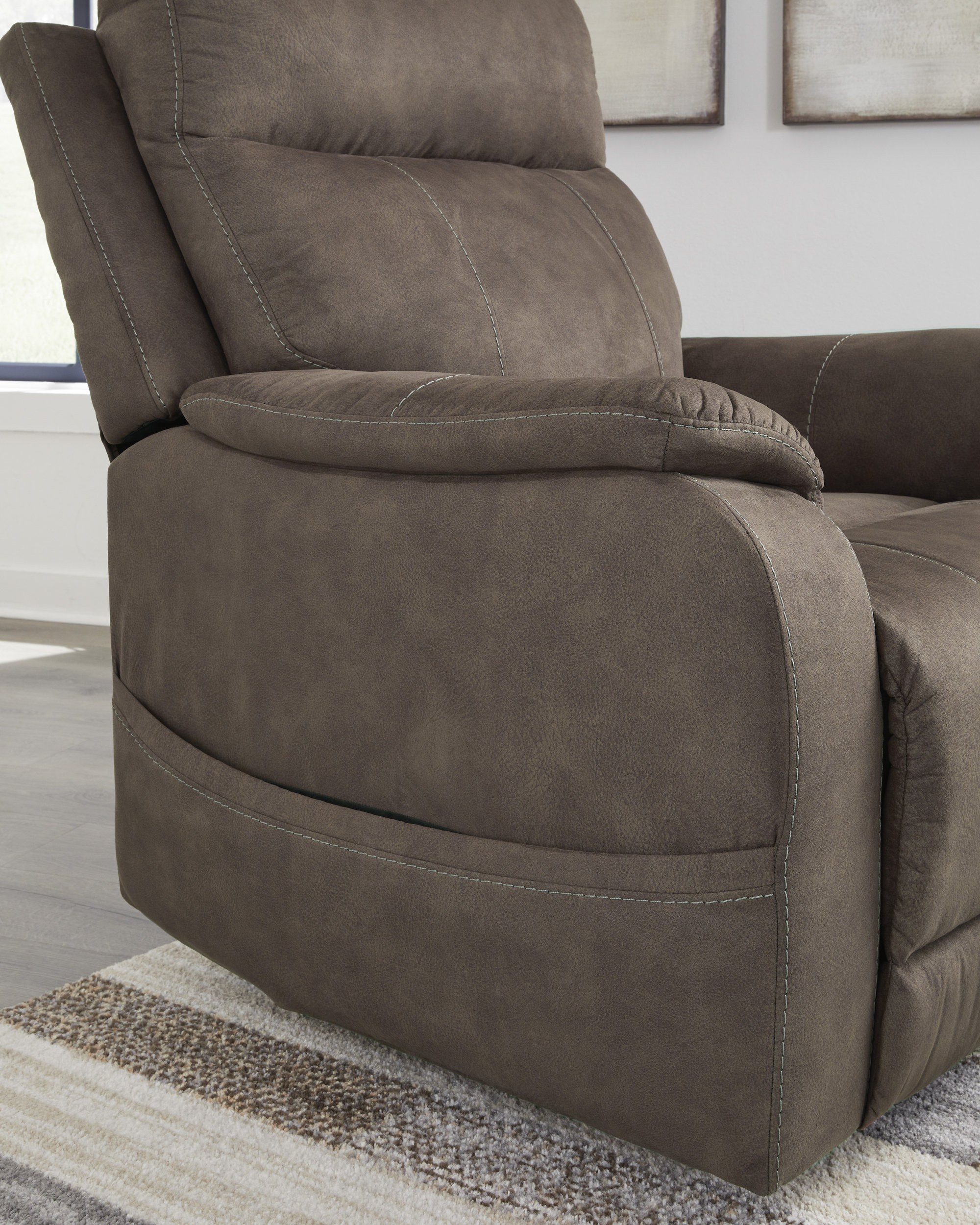 Crestmeade Faux Leather Power Lift Recliner
