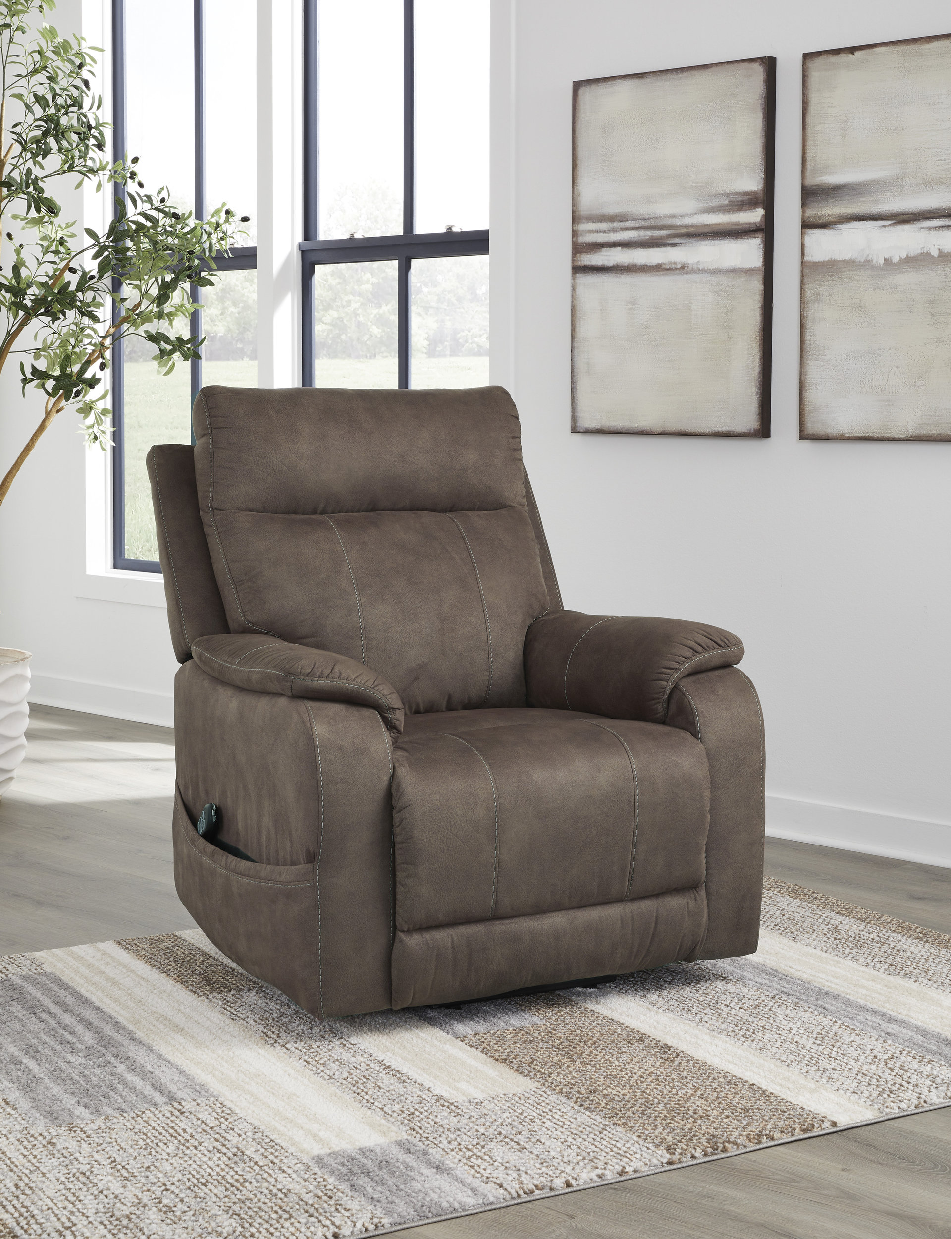 Crestmeade Faux Leather Power Lift Recliner
