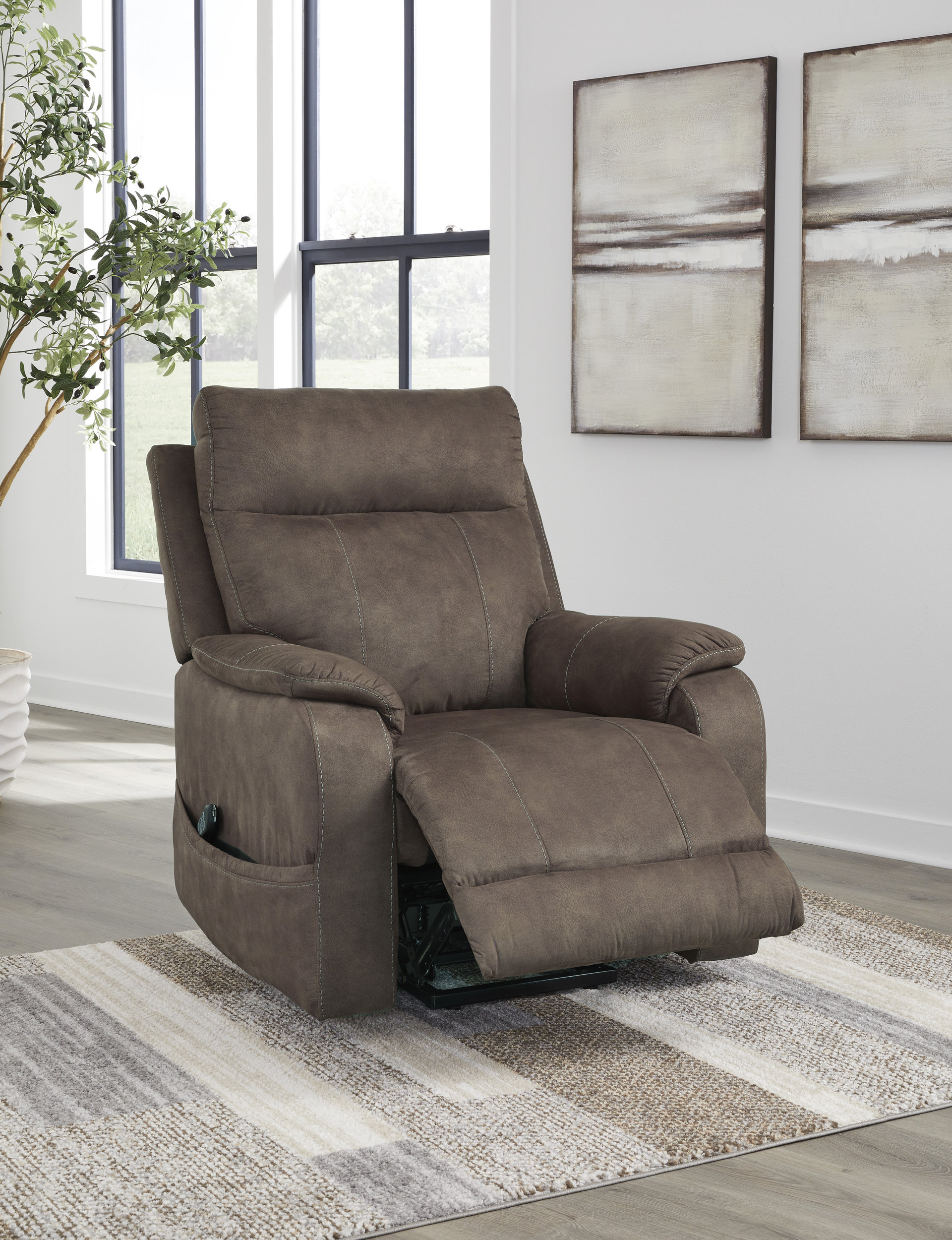 Crestmeade Faux Leather Power Lift Recliner