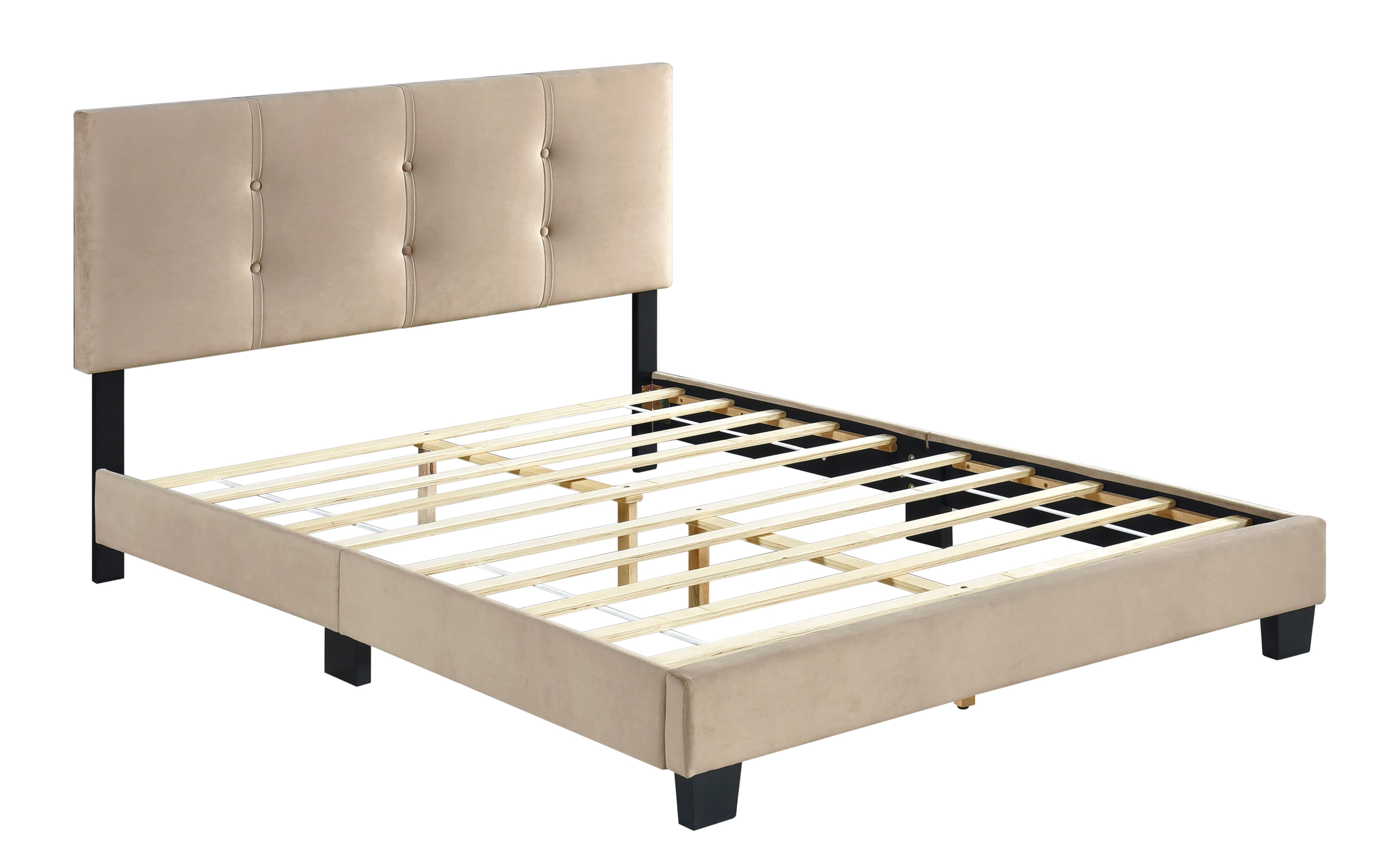 Newberry Velvet Full Platform Bed