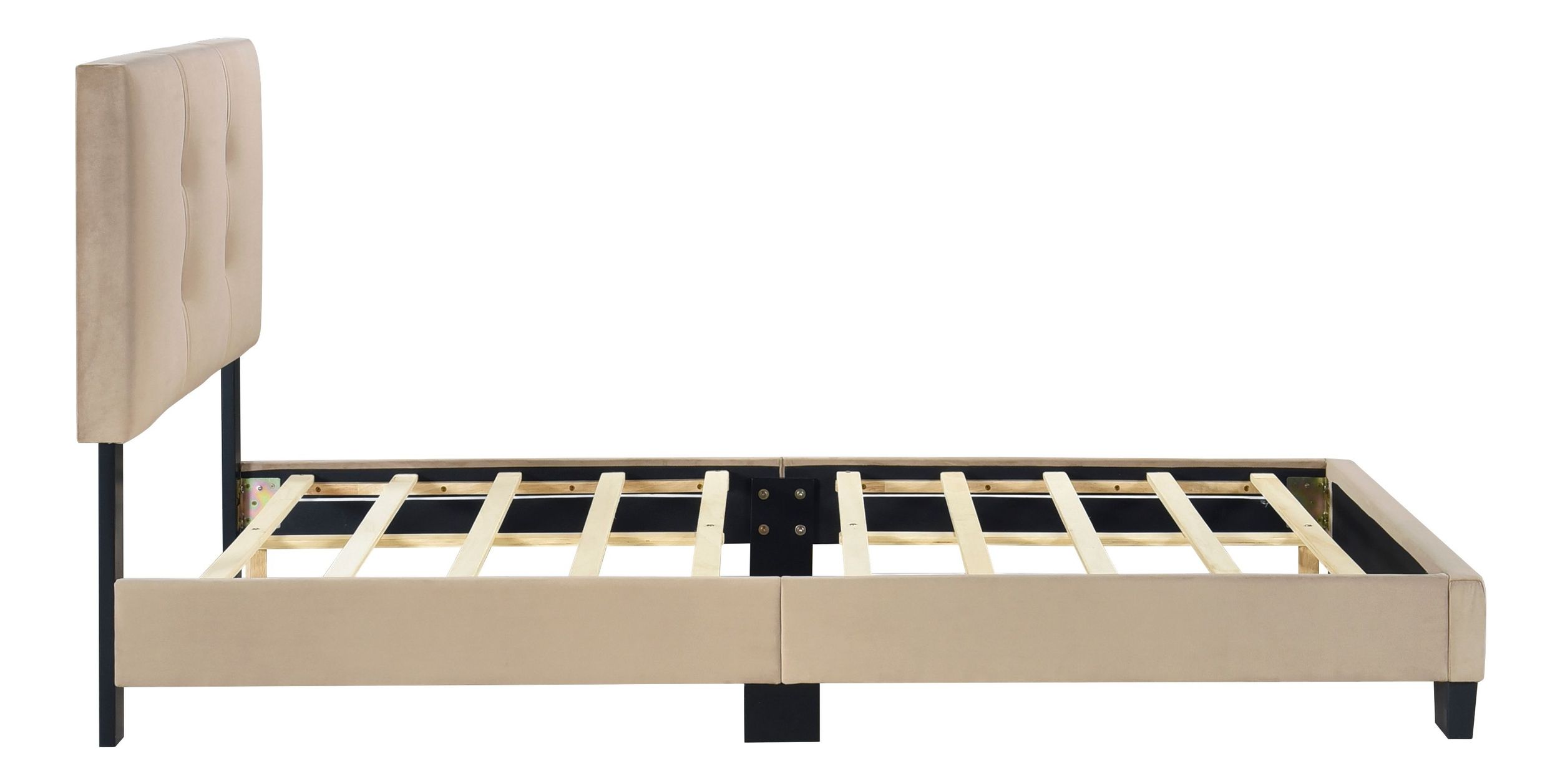 Newberry Velvet Twin Platform Bed