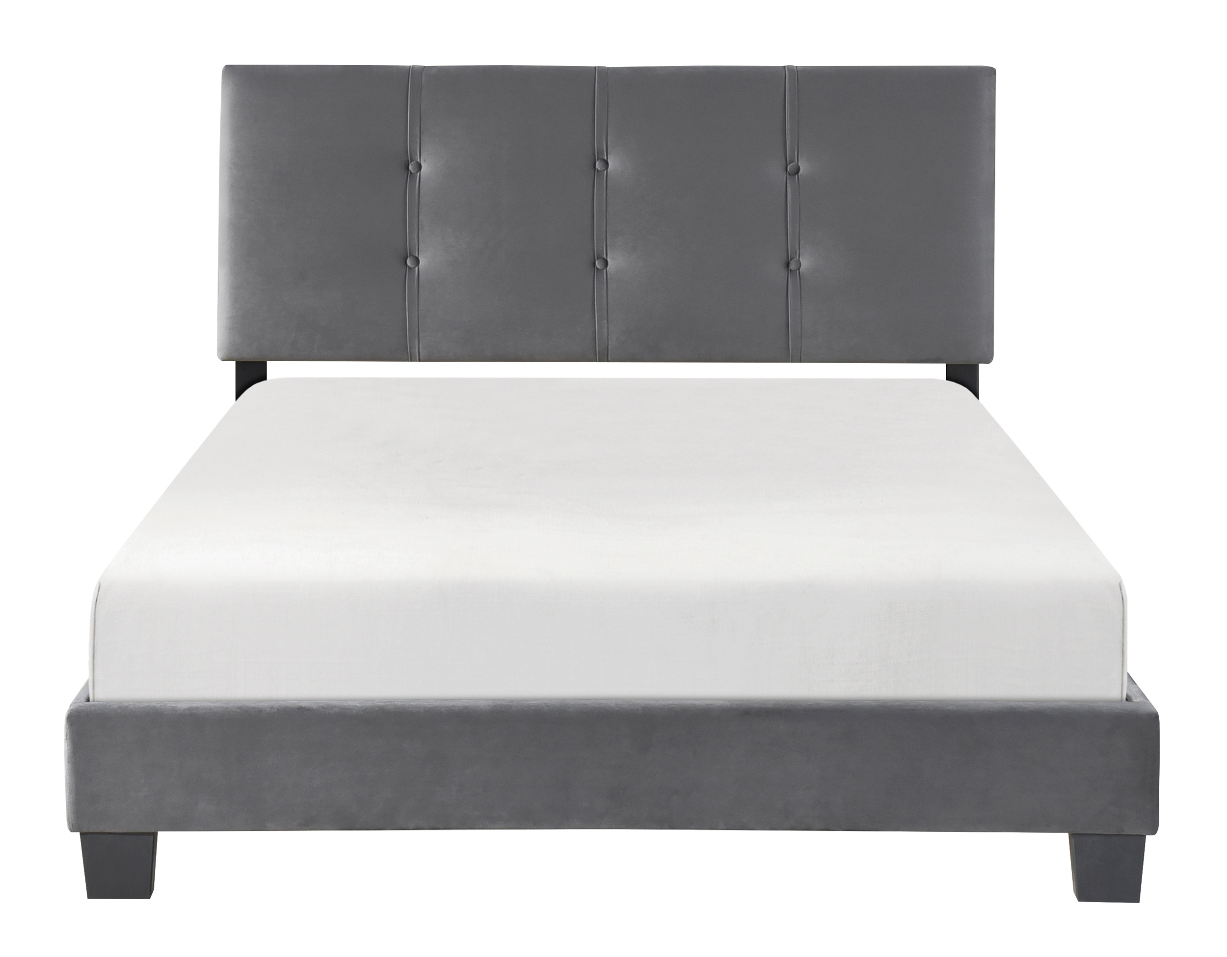 Newberry Velvet Queen Platform Bed