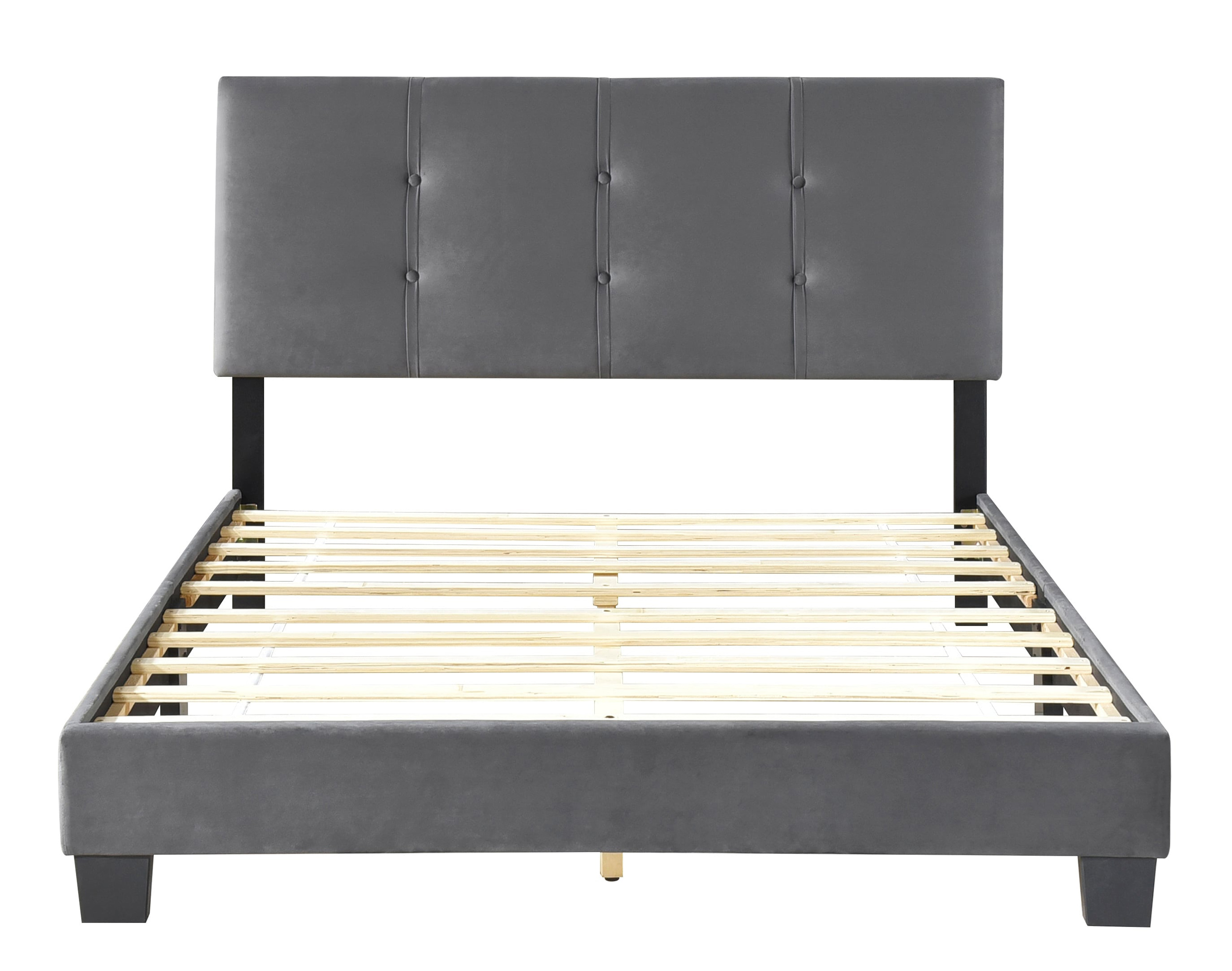 Newberry Velvet Full Platform Bed