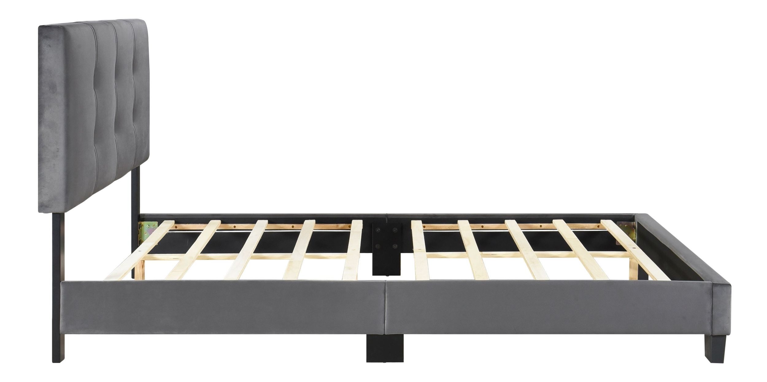 Newberry Velvet Queen Platform Bed
