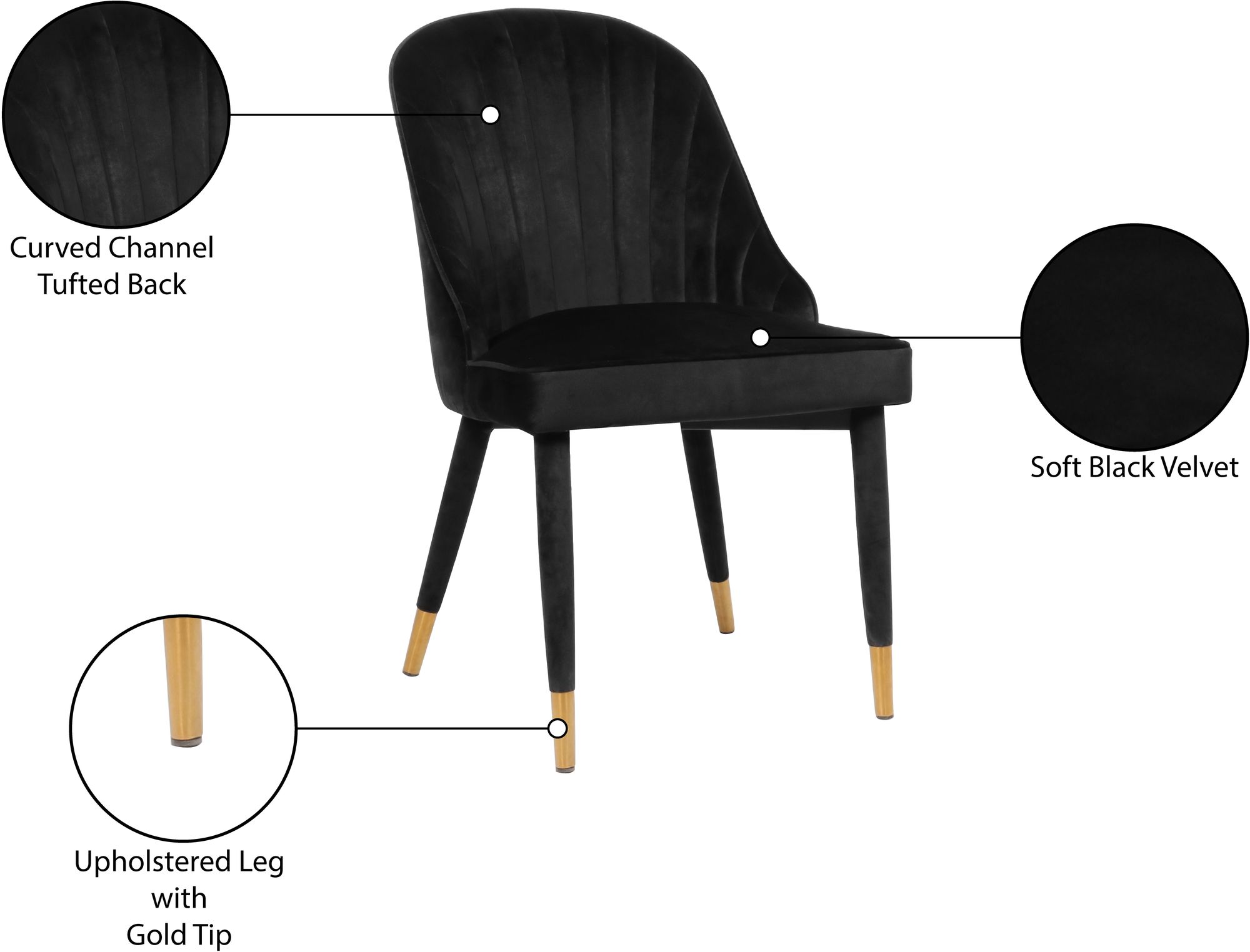 Belle Velvet Dining Chair