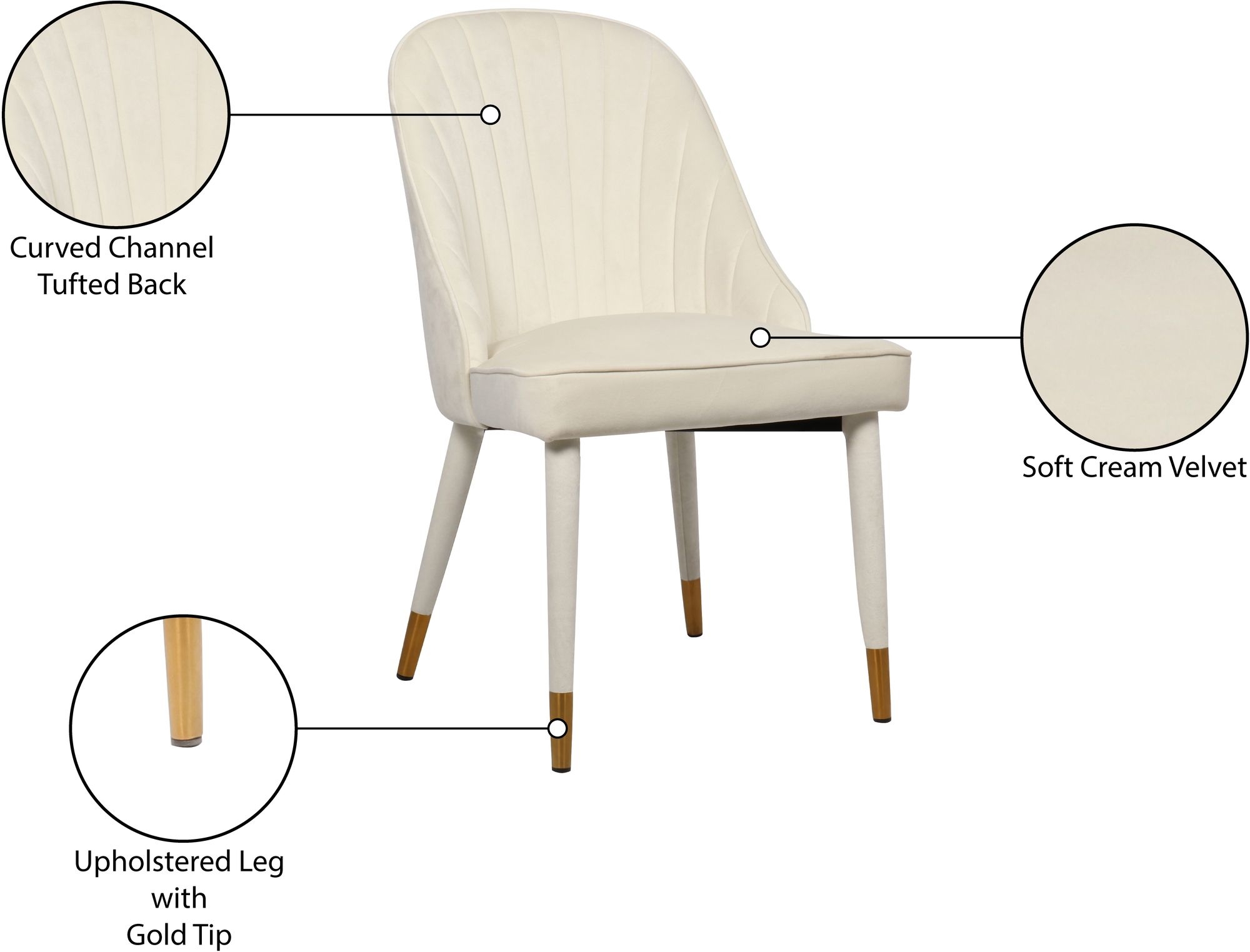 Belle Velvet Dining Chair