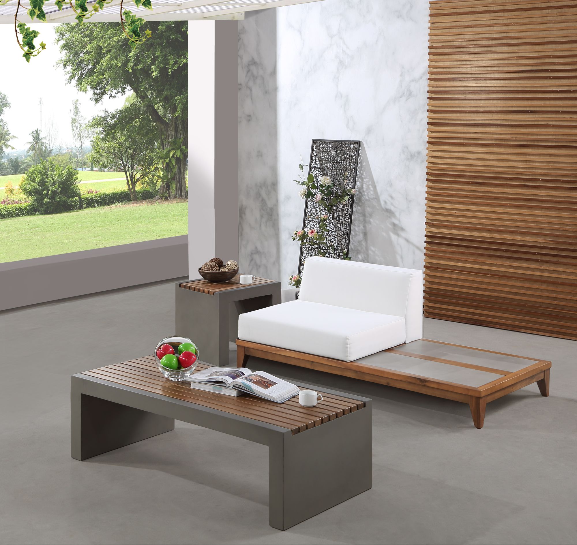 Rio Outdoor Patio Waterproof Modular Double Chair