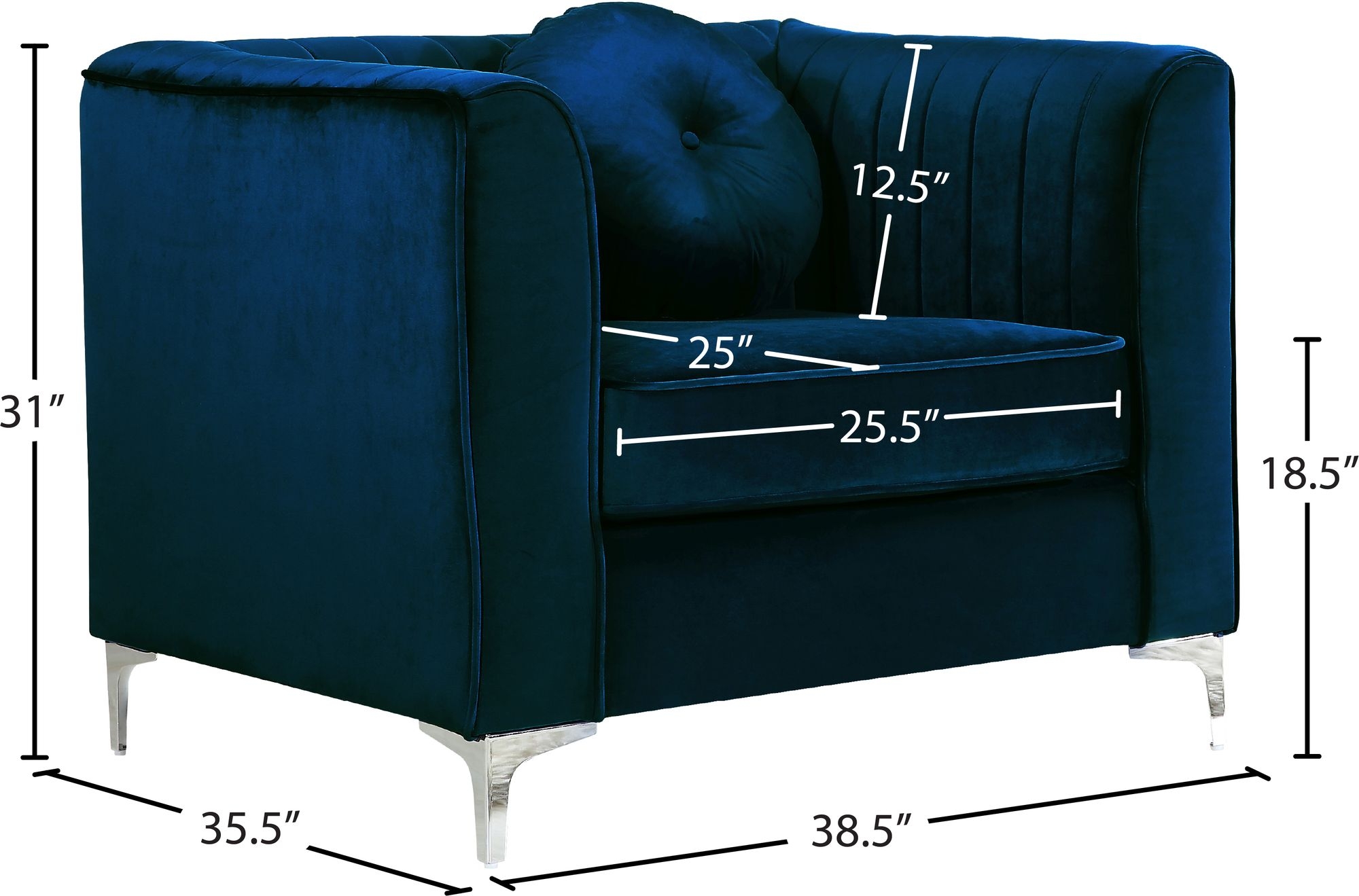 Isabelle Velvet Chair